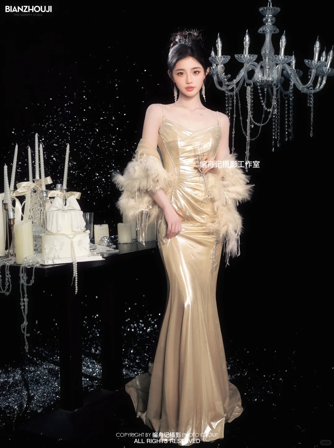 黑金璀璨的贵气时刻✨豪门千金生日写真🎂