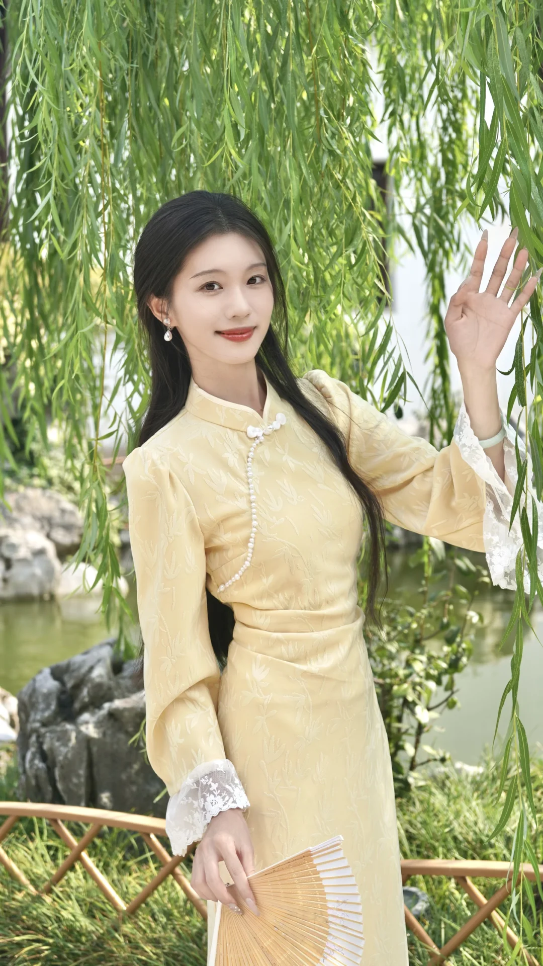 清冷感旗袍、好温柔~