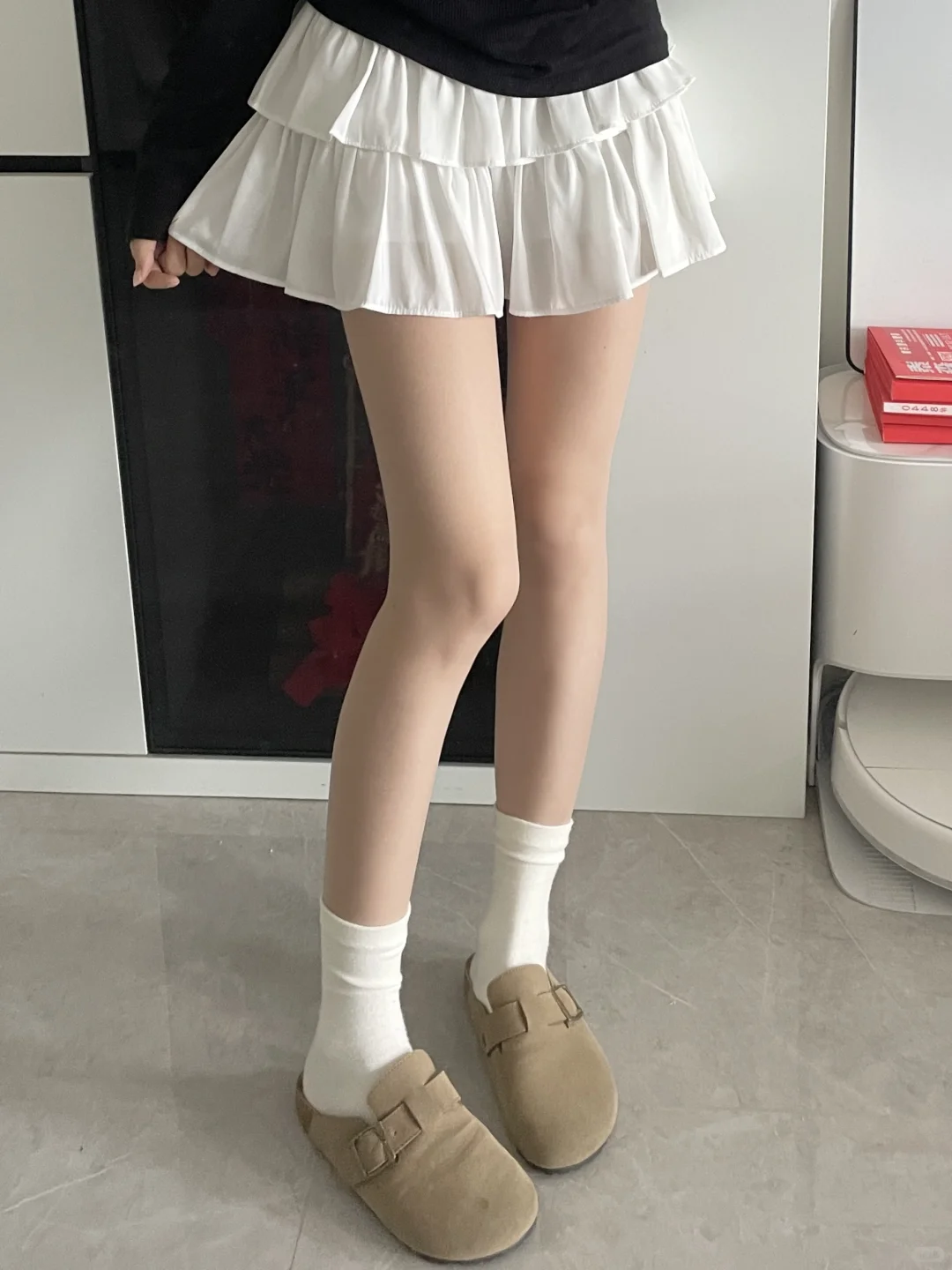🔥美肤袜是懂磨皮的！鸡皮腿秒变漫画少女腿