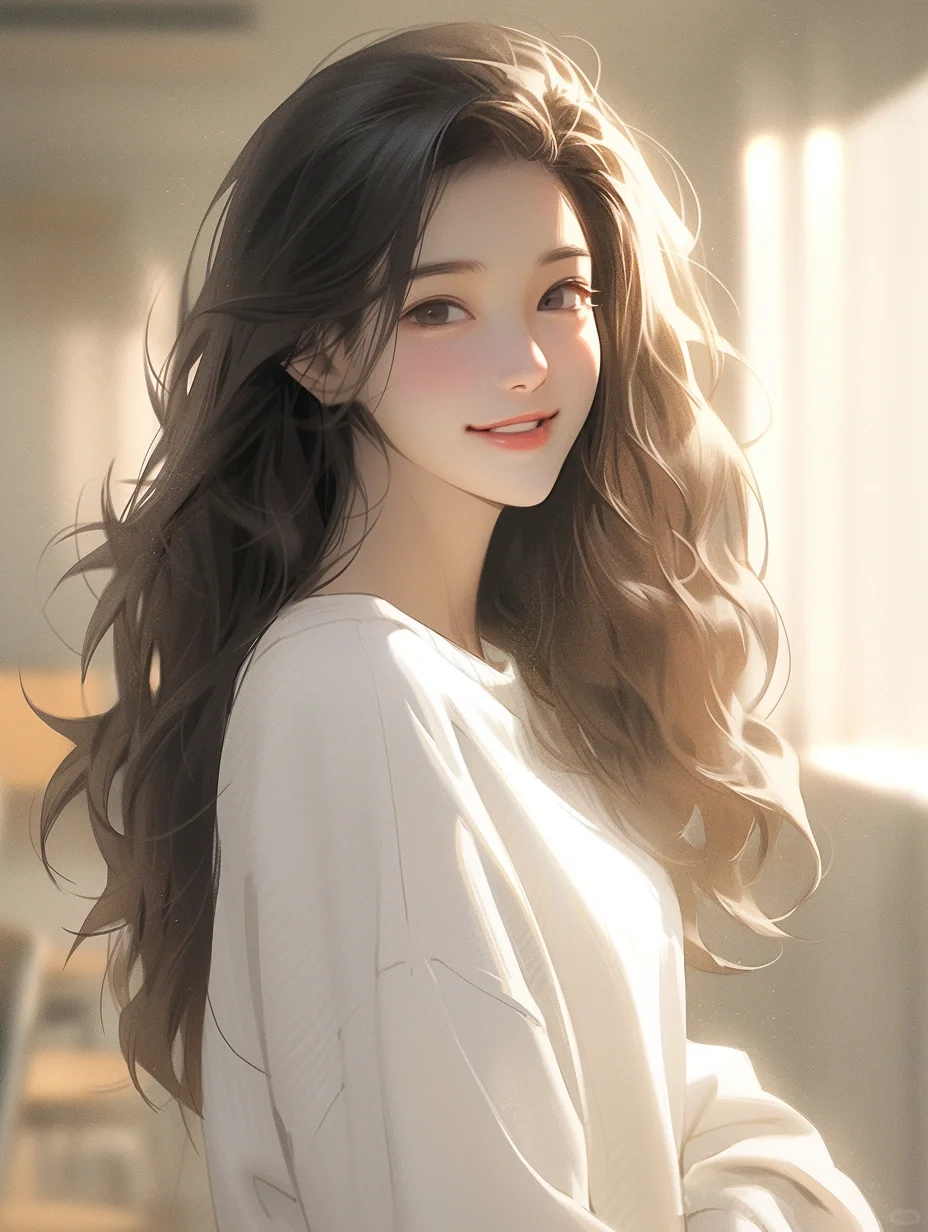 【女生头像】阳光照进来，微笑甜心