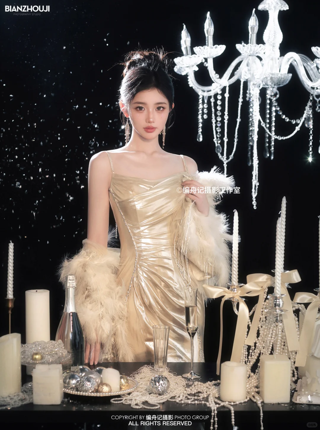 黑金璀璨的贵气时刻✨豪门千金生日写真🎂