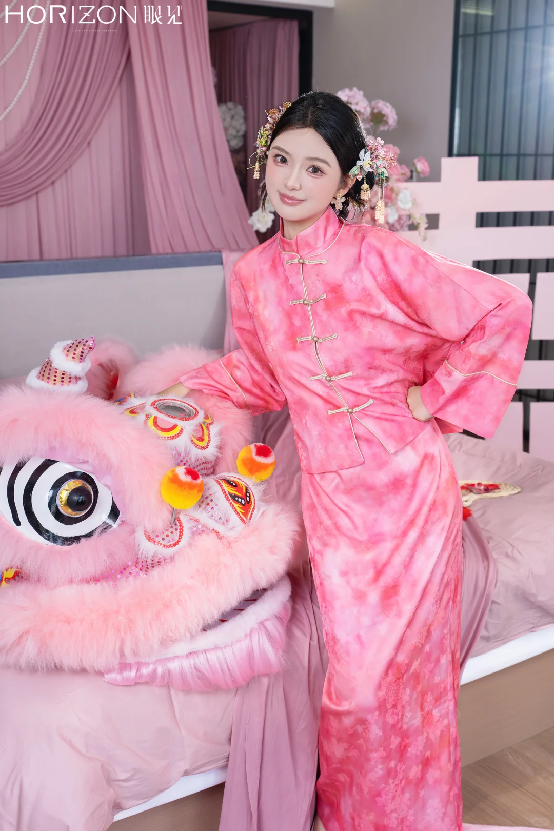 这条真的太少女了🥰中式旗袍/婚样模特日常
