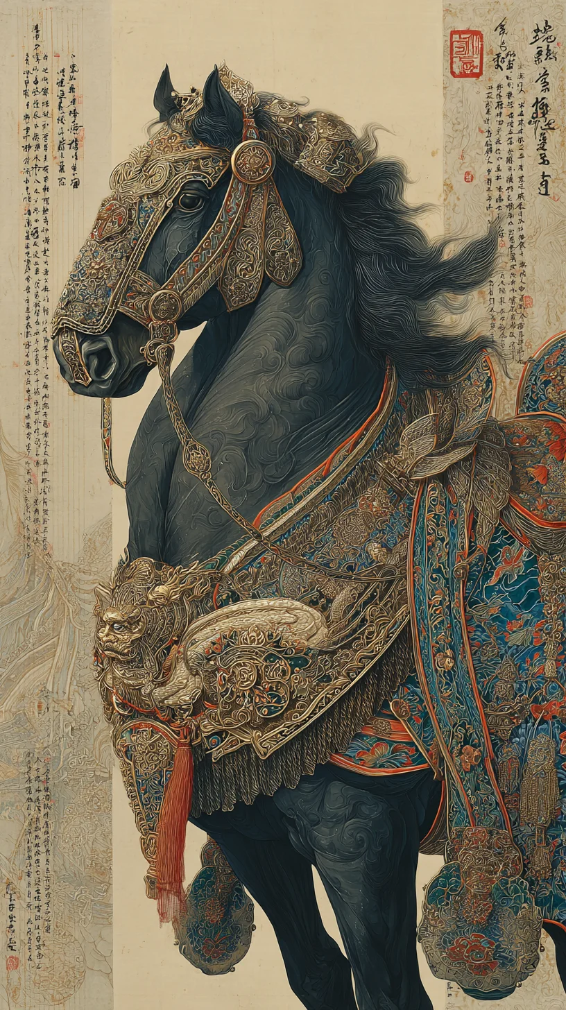 《八驹图》骅骝.盗骊.逾轮.赤骥.绿耳……