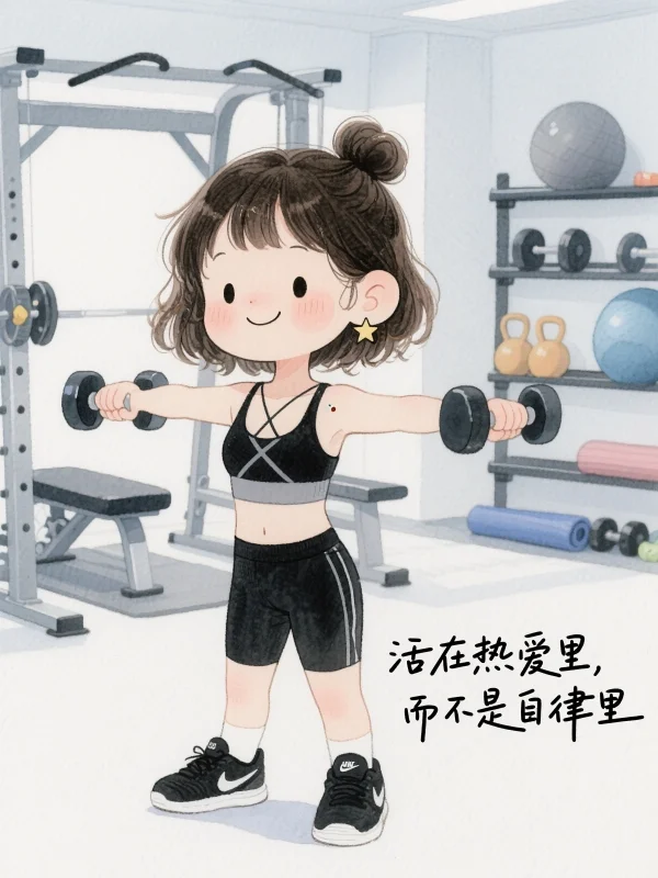 女生健身的8个沙雕瞬间,笑到出现腹肌😂