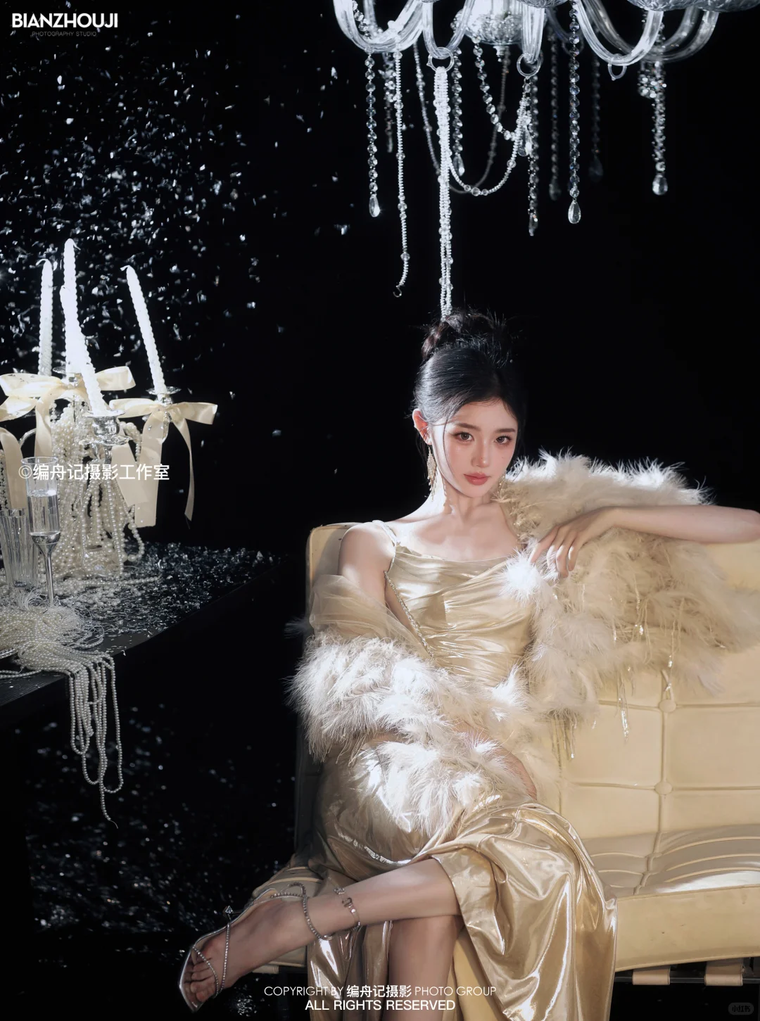 黑金璀璨的贵气时刻✨豪门千金生日写真🎂