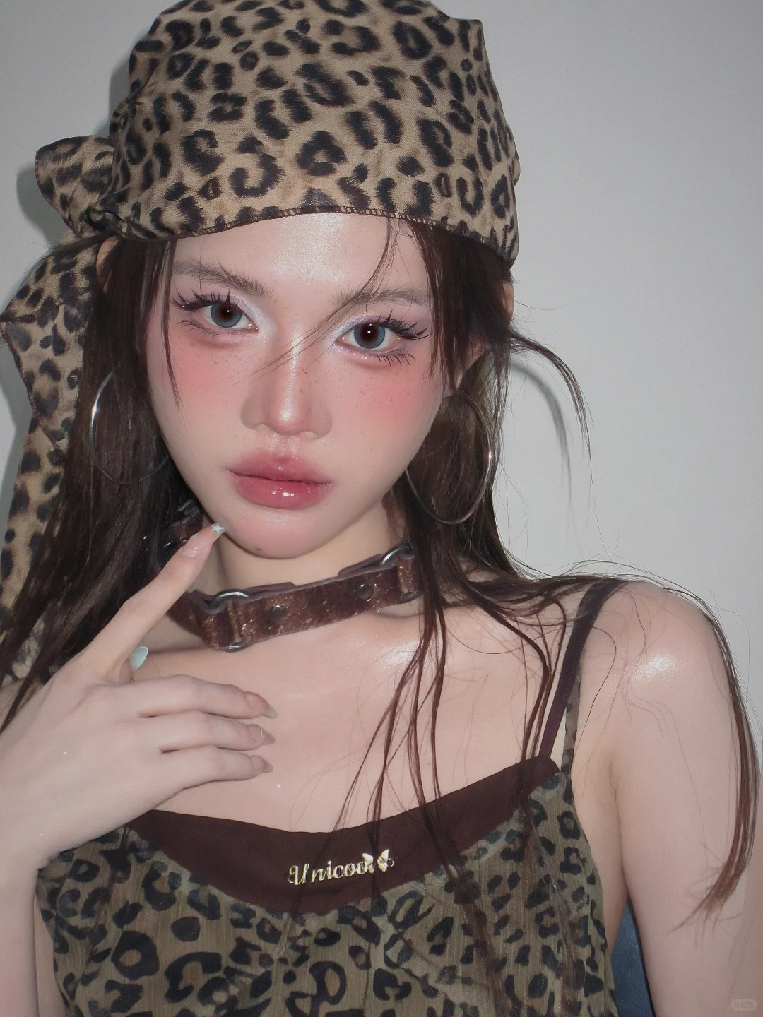 亚裔豹纹妆容谁懂这个含金量！！拽姐登场啦📷