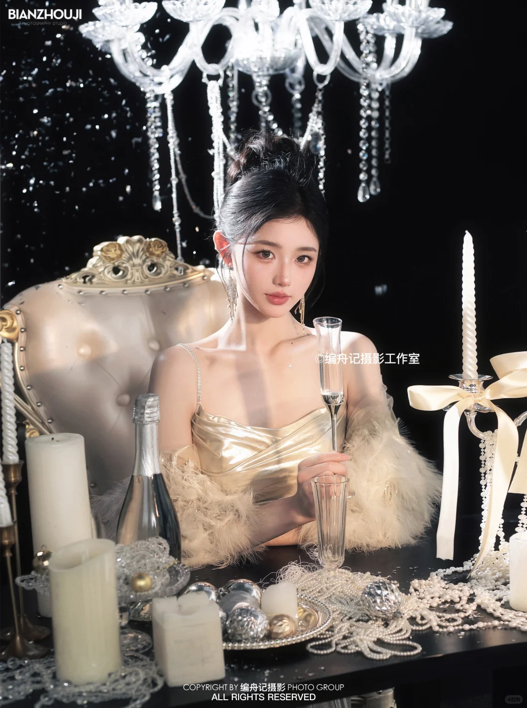 黑金璀璨的贵气时刻✨豪门千金生日写真🎂