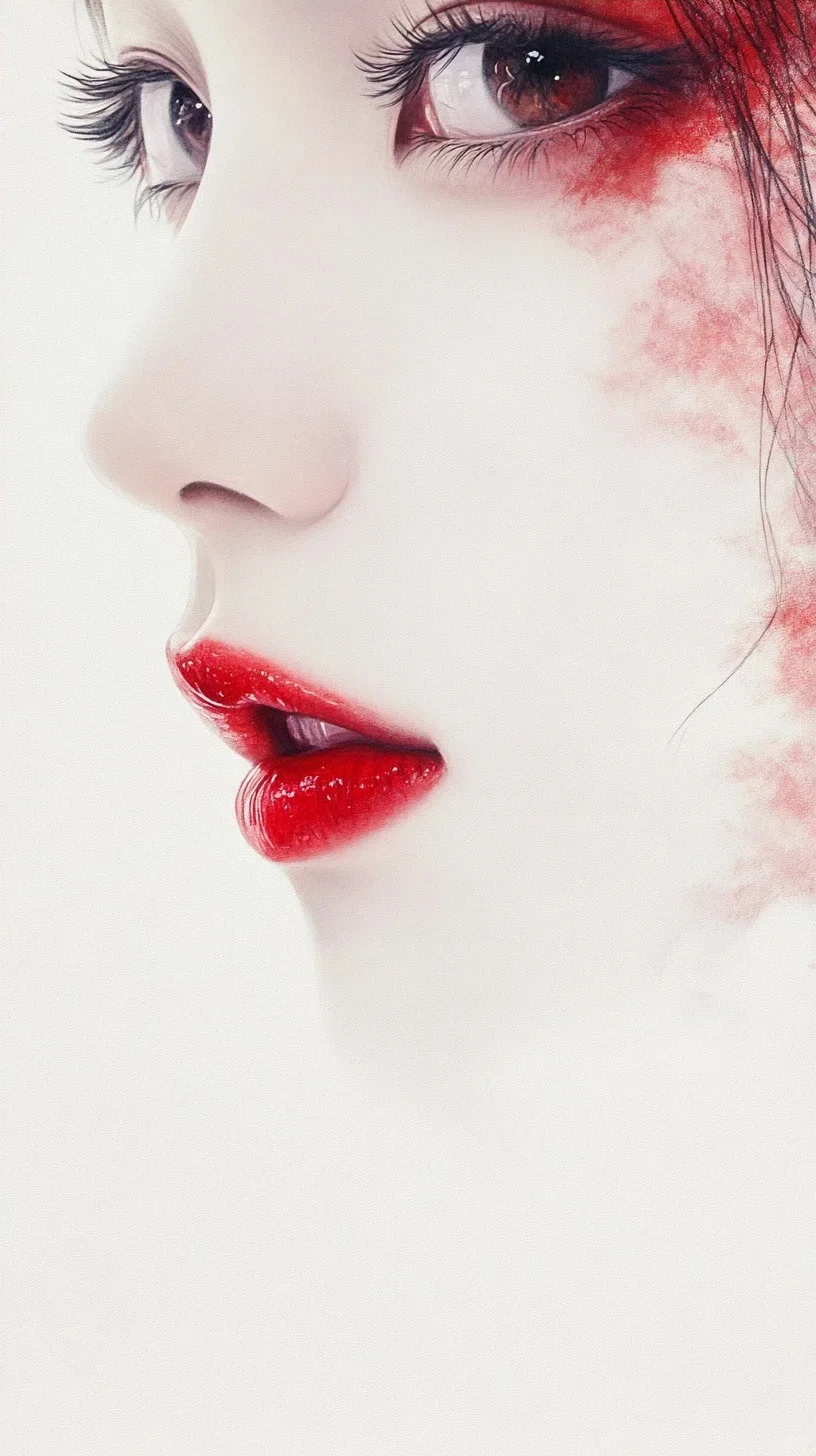 红唇似火映天边，娇艳欲滴似春莲🍒