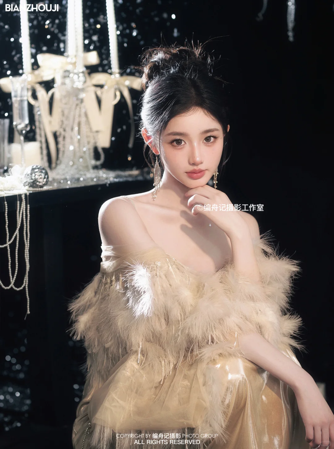 黑金璀璨的贵气时刻✨豪门千金生日写真🎂