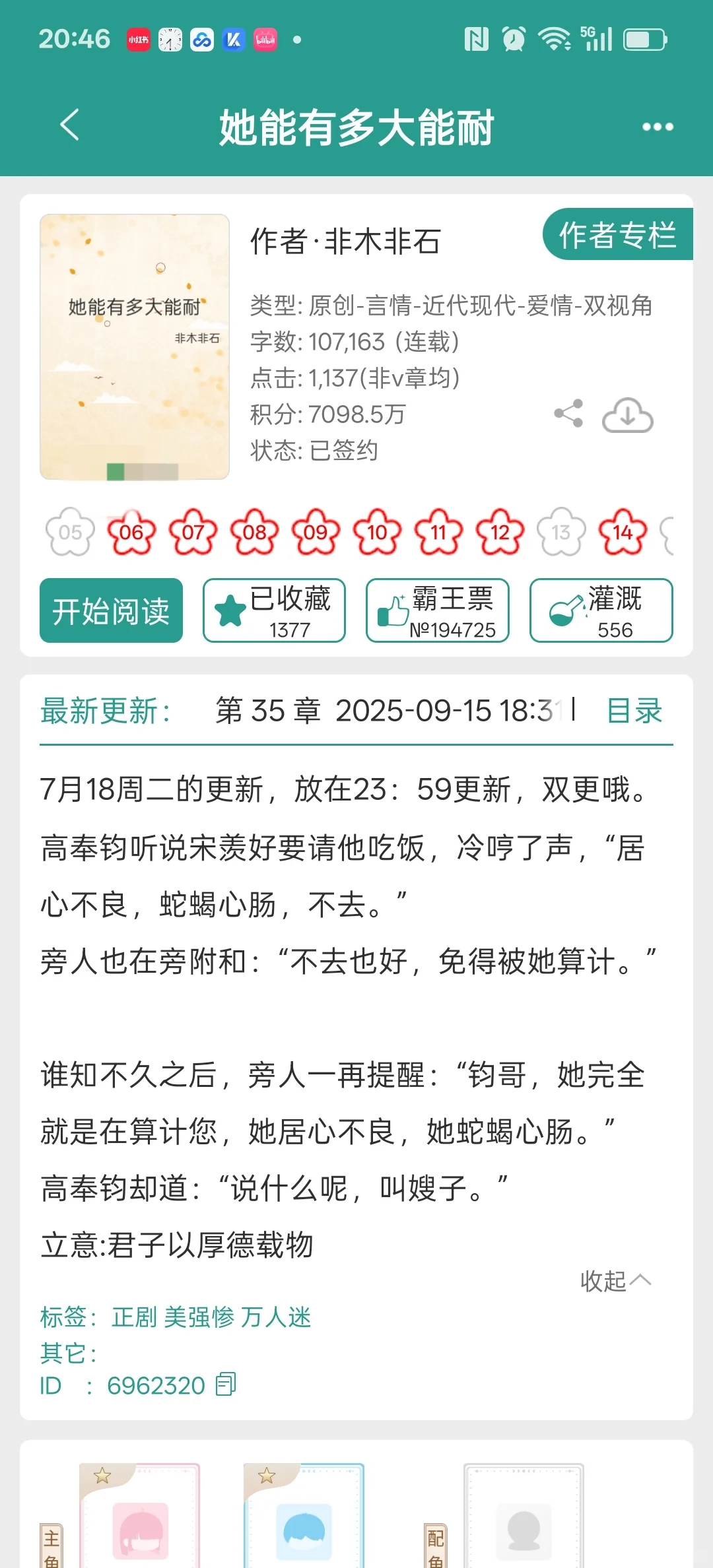 推文第二本，非木非石《她能有多大能耐》