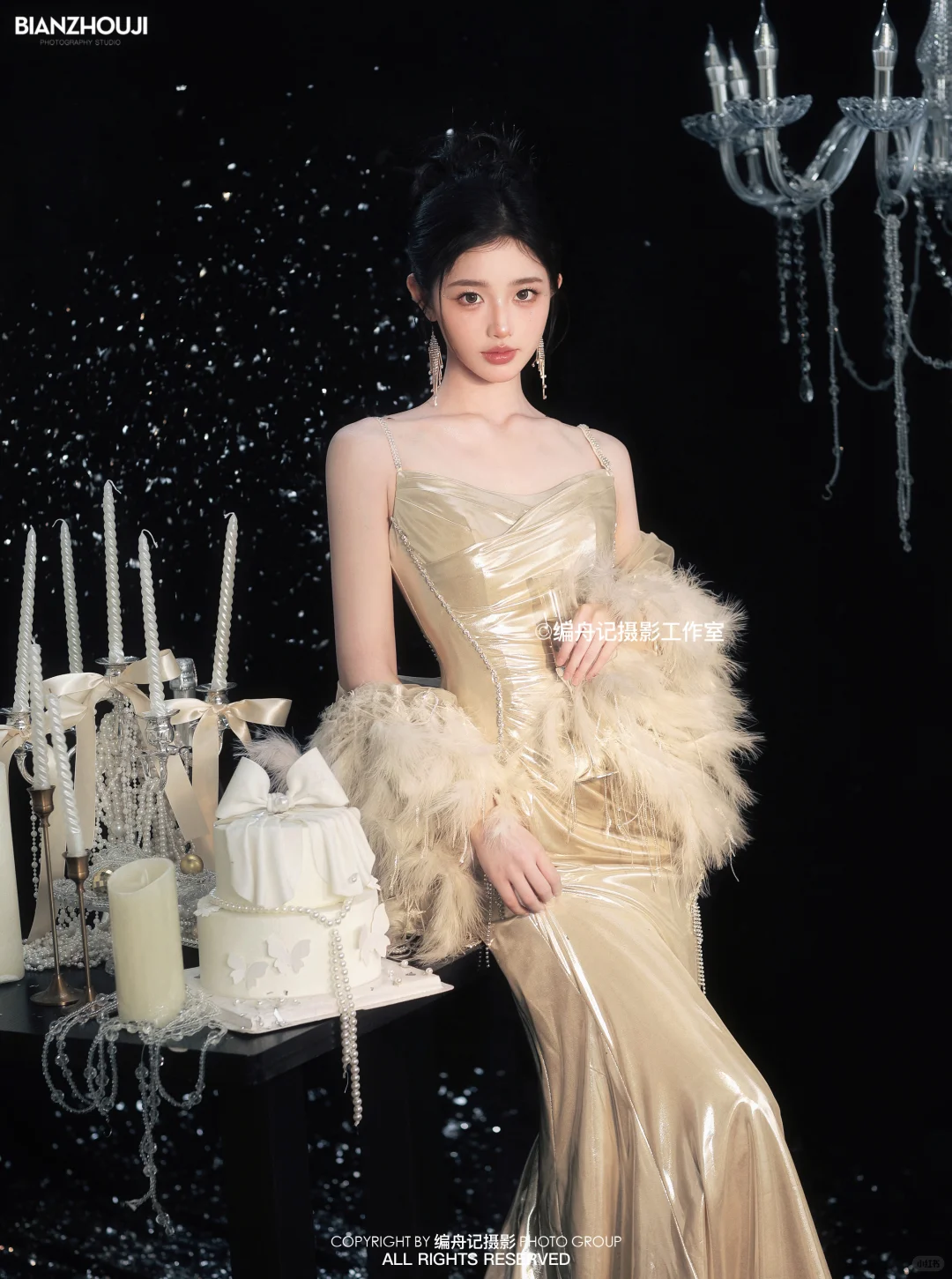 黑金璀璨的贵气时刻✨豪门千金生日写真🎂