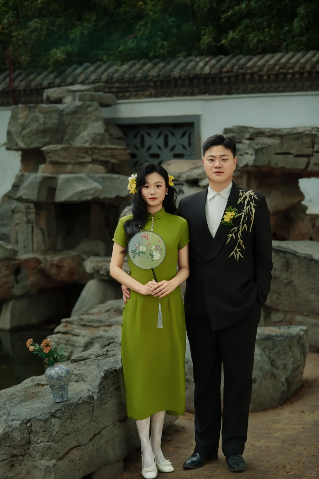 园林婚纱照 绝美优雅旗袍婚纱照