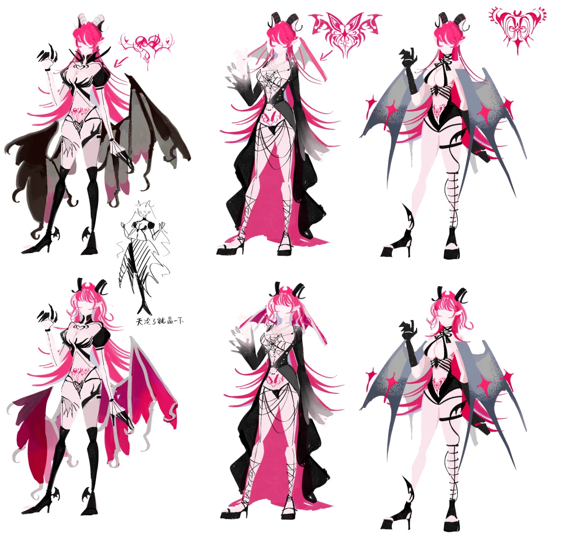 发发魅魔的人设还有一些废案