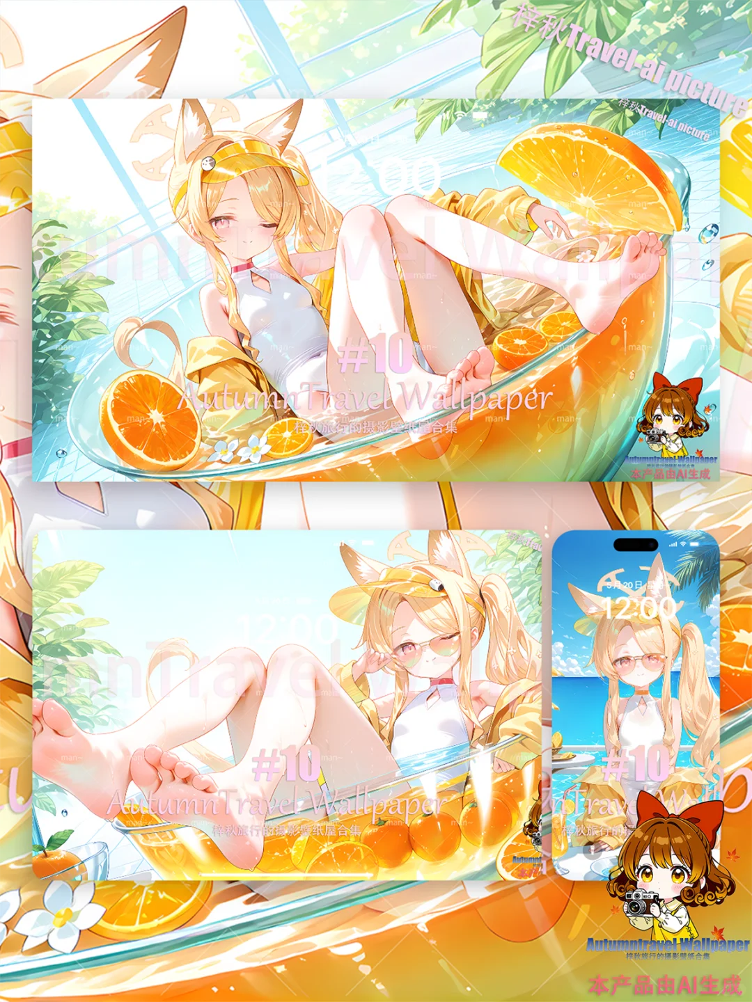 Sensei来杯“圣娅”如何？——AI壁纸