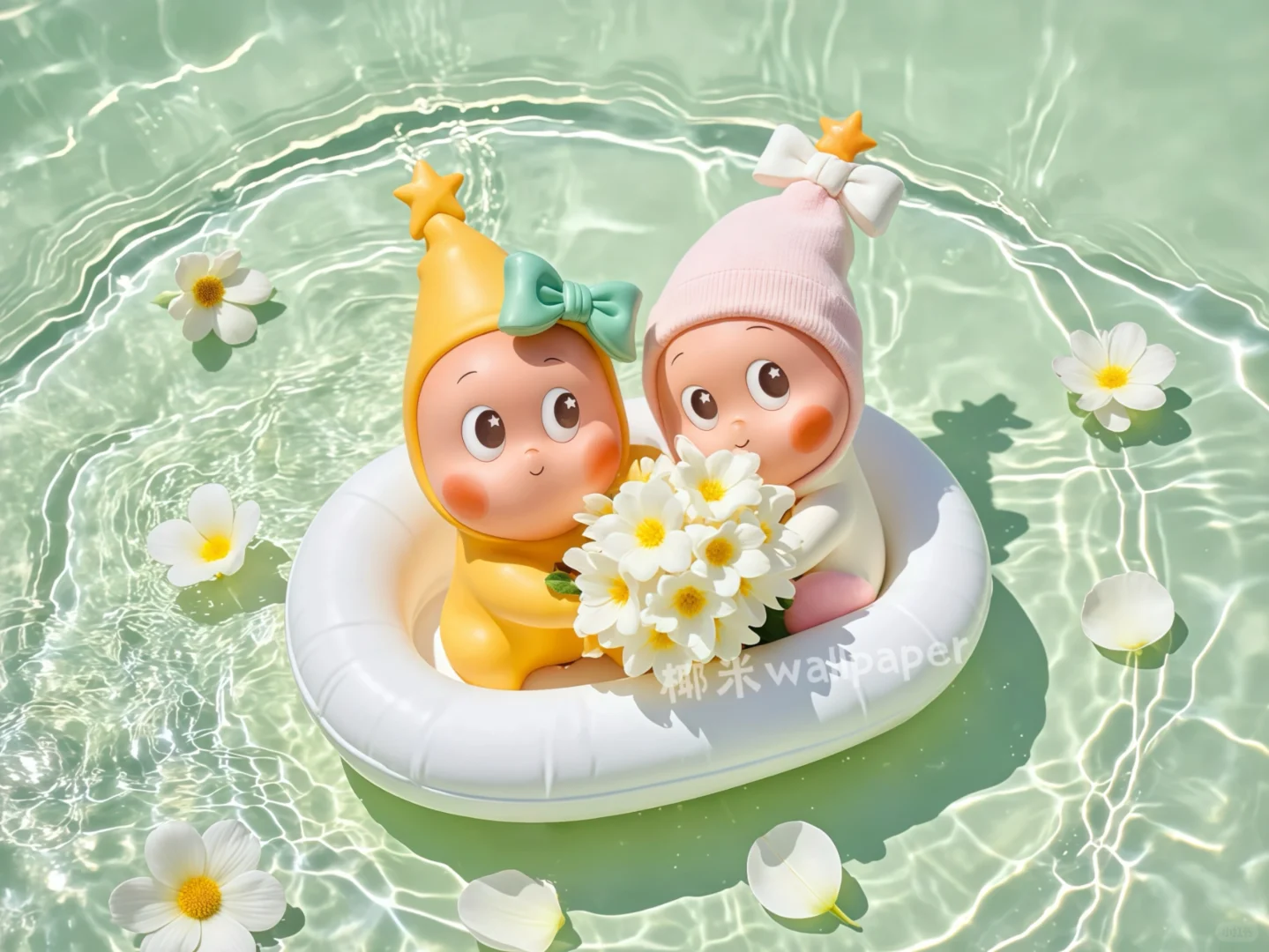 161‖夏日泳池派对·星星人✨‖平板电脑壁纸