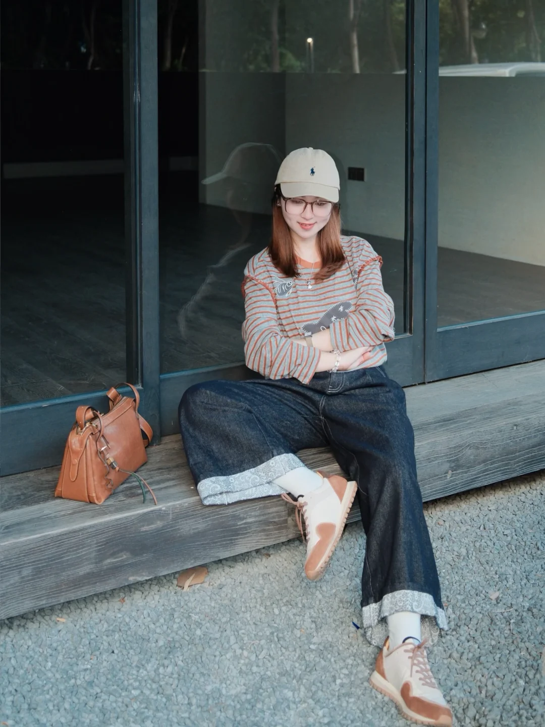 155/48kg|34岁,look越休闲,人越年轻🟠⚪️