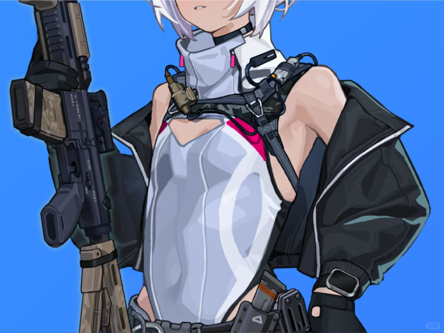 画了很久的竞泳武装少女