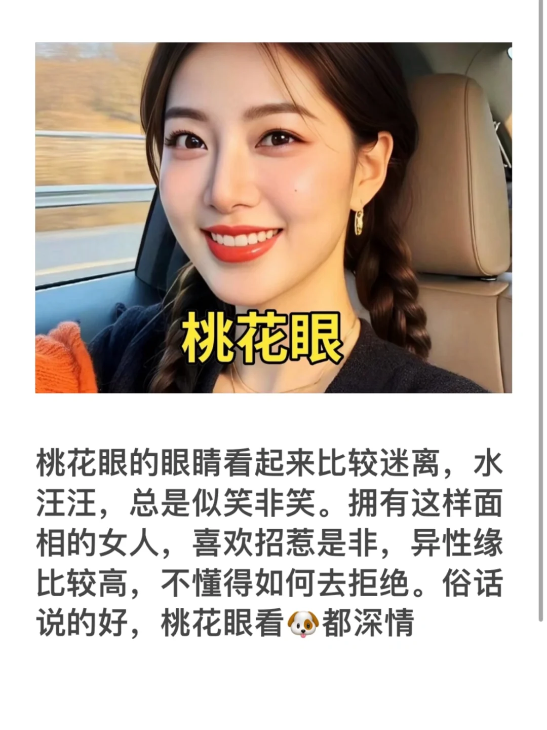 桃花眼，看狗都深情