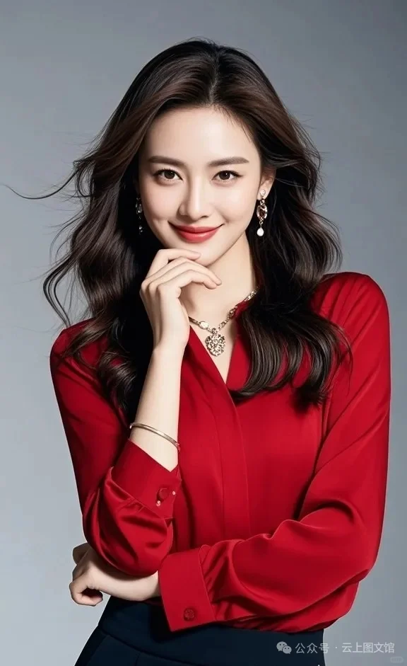 高清无水印壁纸|红衣美女