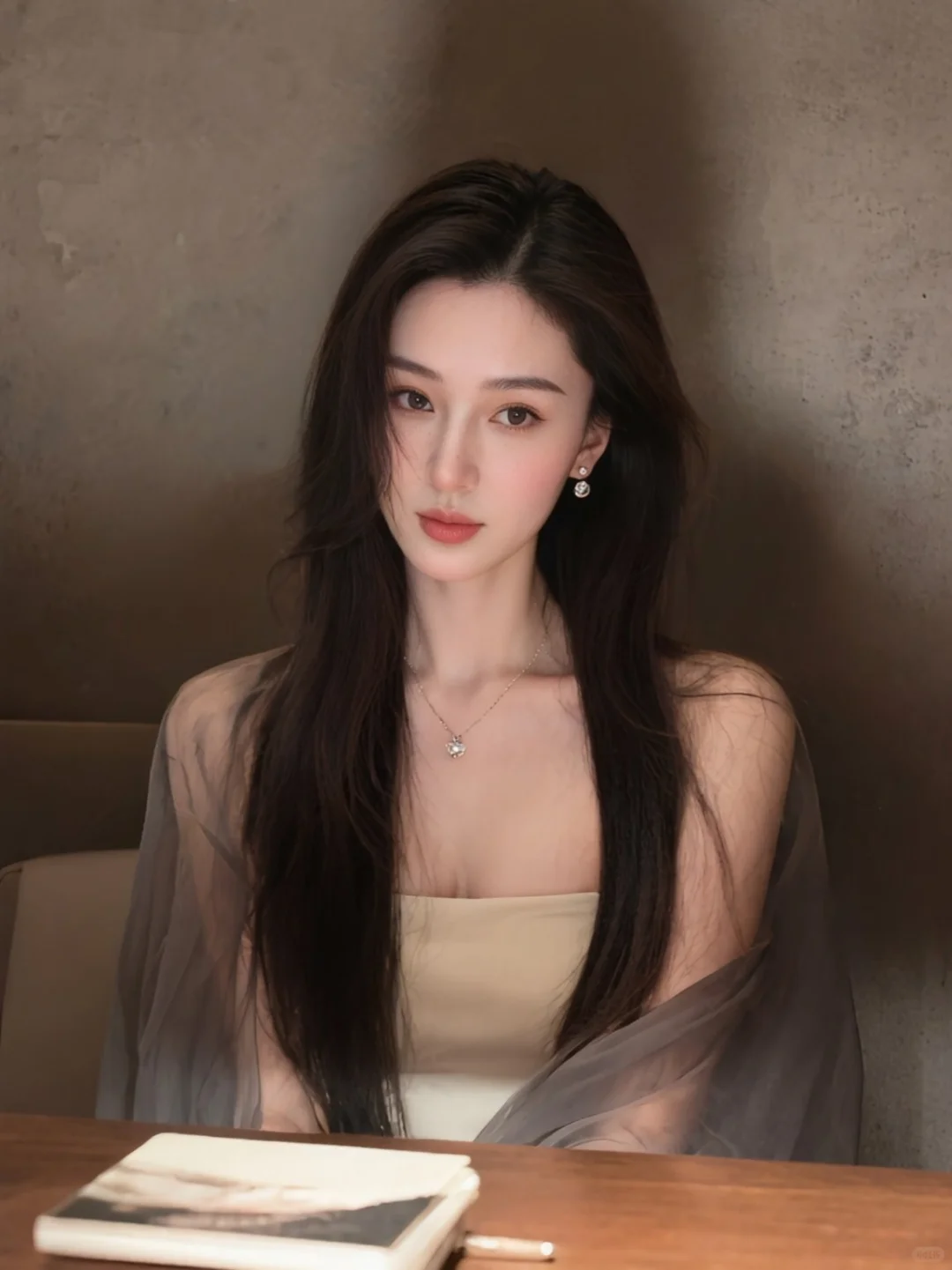 长发➕知性，才是真正的漂亮～