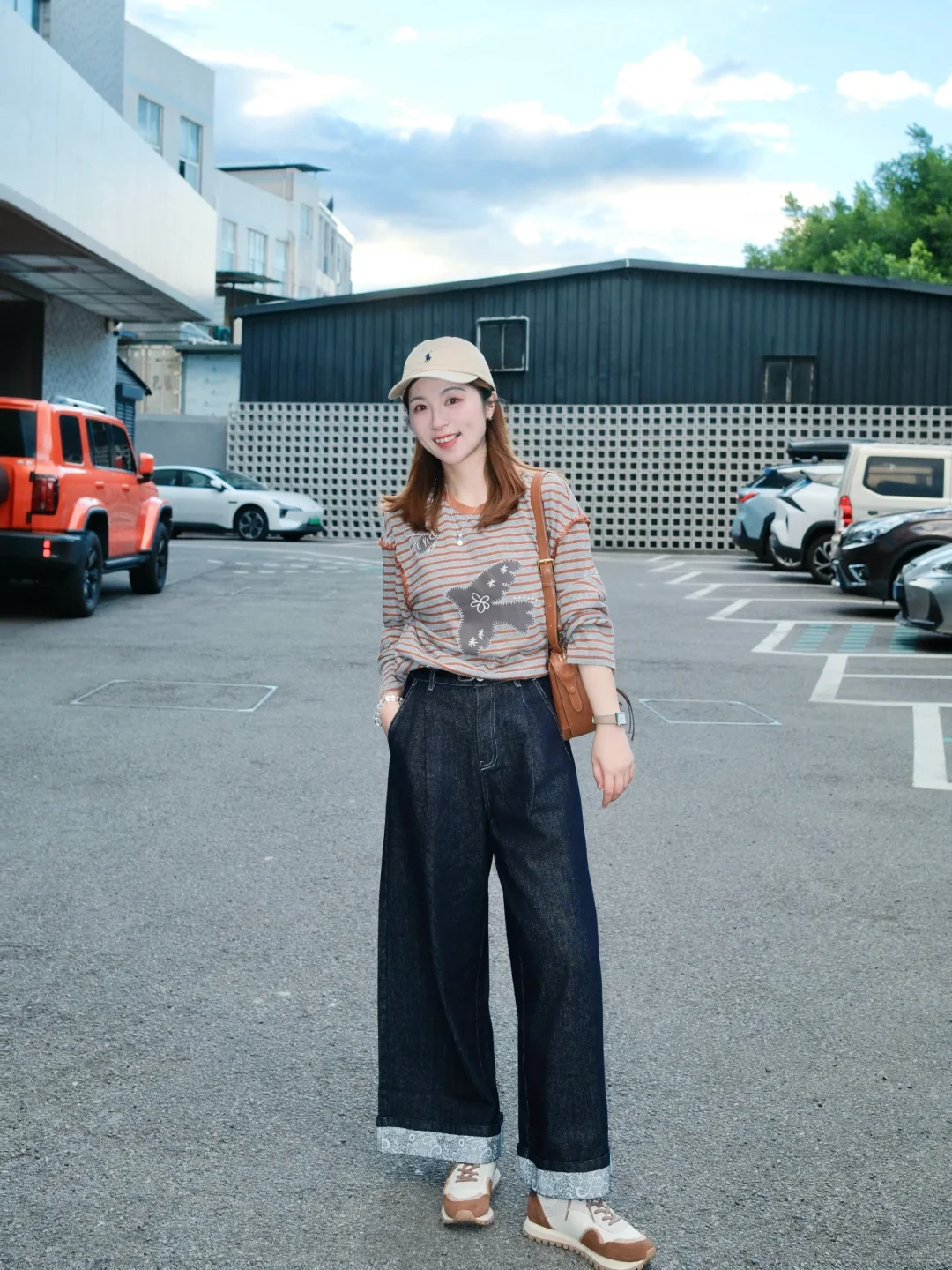 155/48kg|34岁,look越休闲,人越年轻🟠⚪️