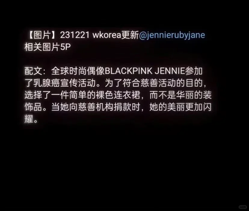 那年的wKorea 乳腺癌慈善晚宴活动