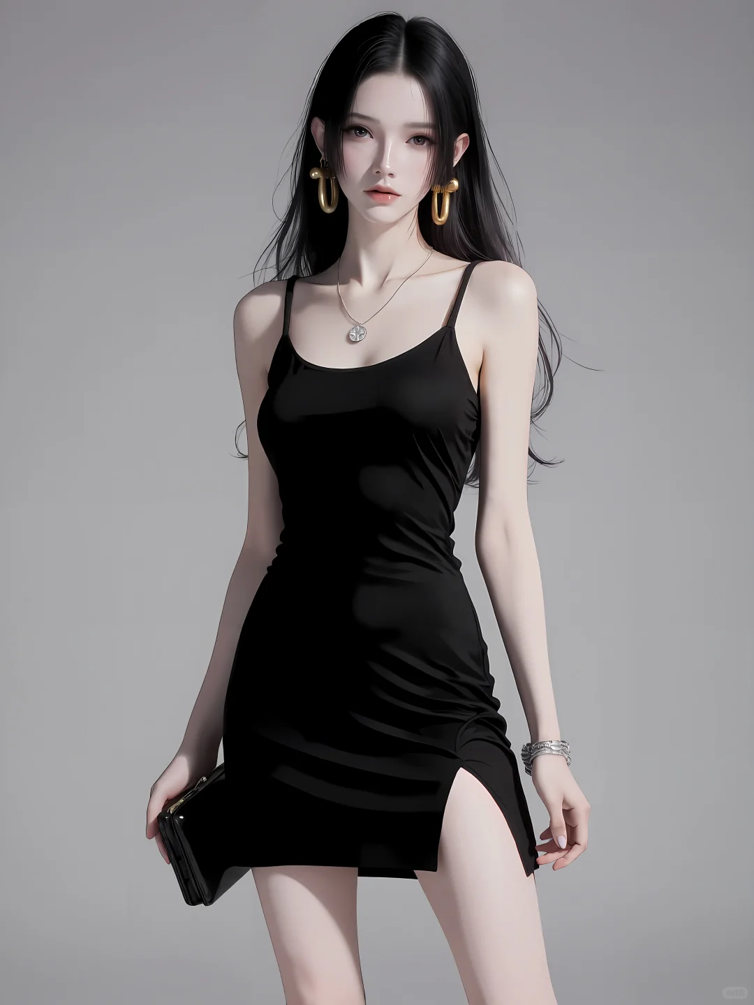 女帝的黑裙杀疯了！这气质绝了