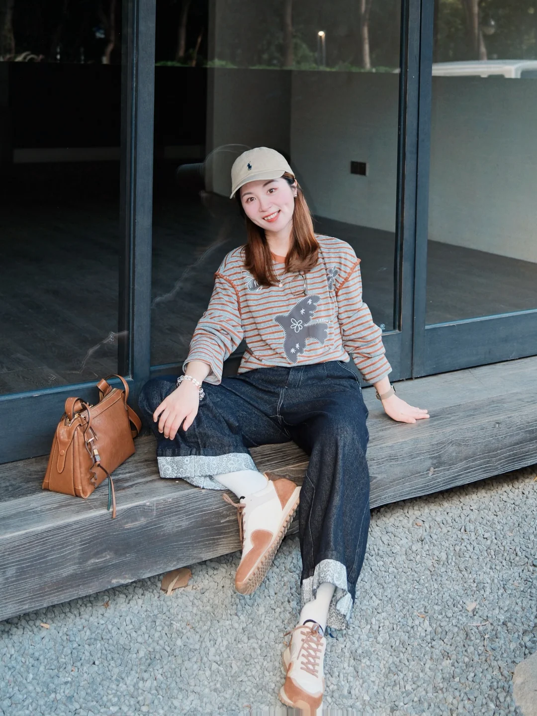 155/48kg|34岁,look越休闲,人越年轻🟠⚪️