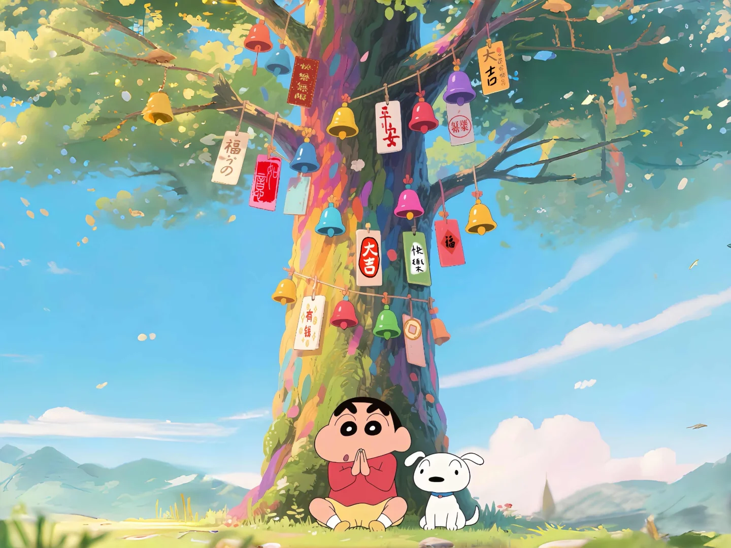 蜡笔小新横屏壁纸🎨 治愈每一天✨
