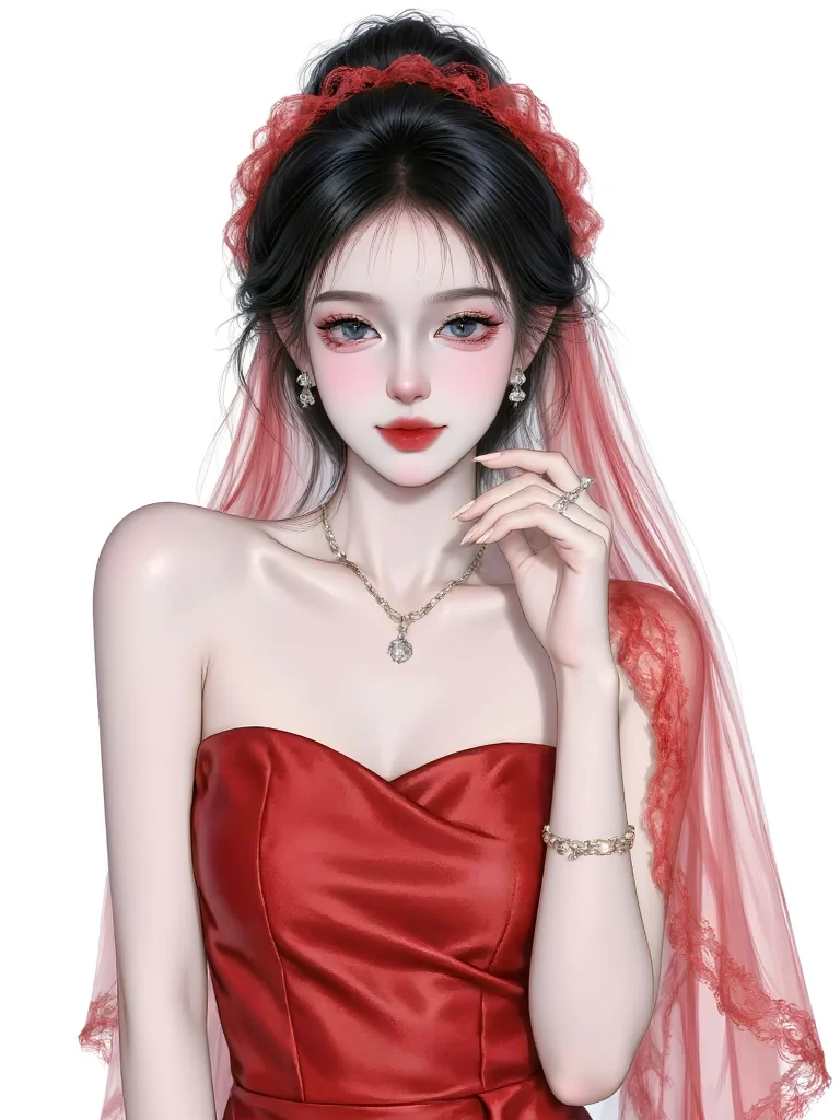 女生头像｜红色｜今天我要出嫁