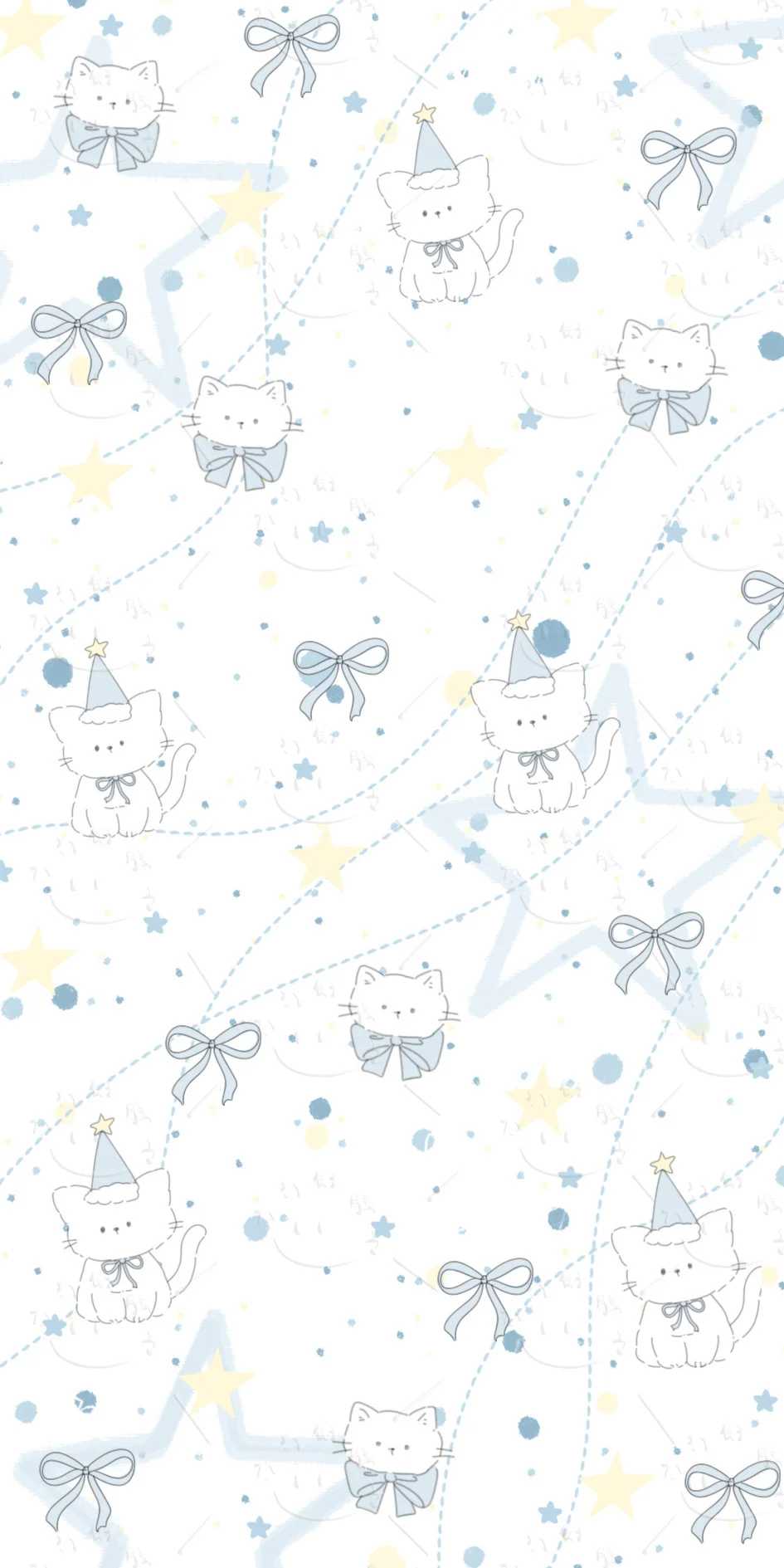 可爱星星猫咪壁纸～