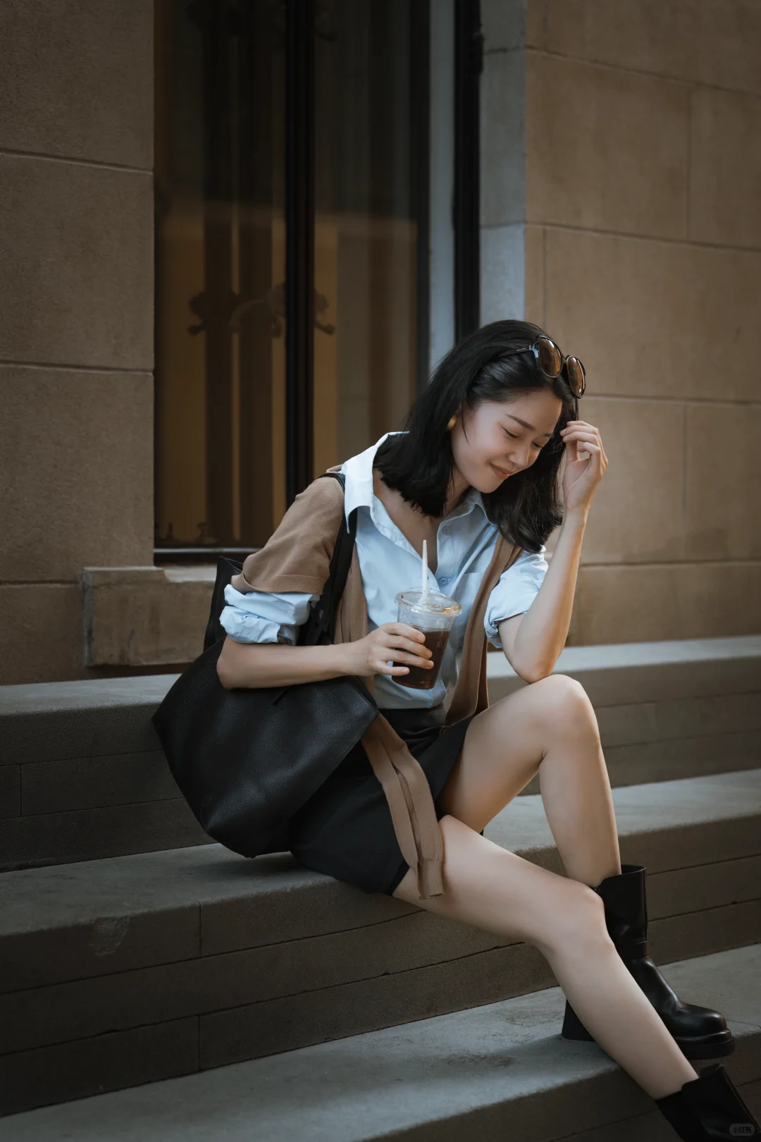入秋通勤灵感|蓝➕灰 请大大方方的明媚