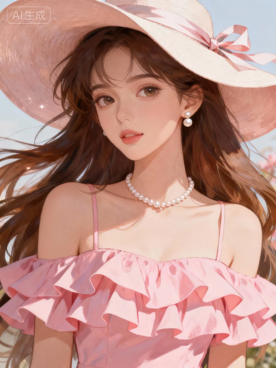 夏日的风,吹来了她的温柔与甜美