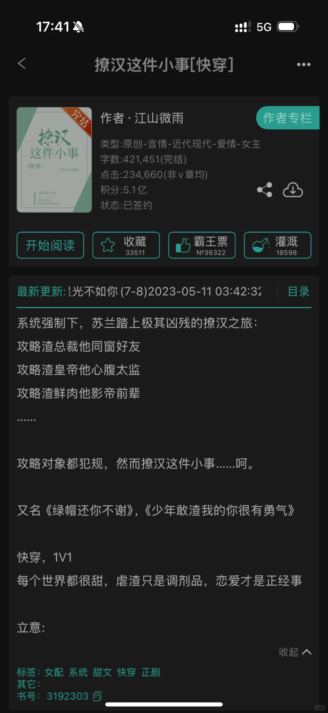 这些快穿文超好看啊啊啊❗❗