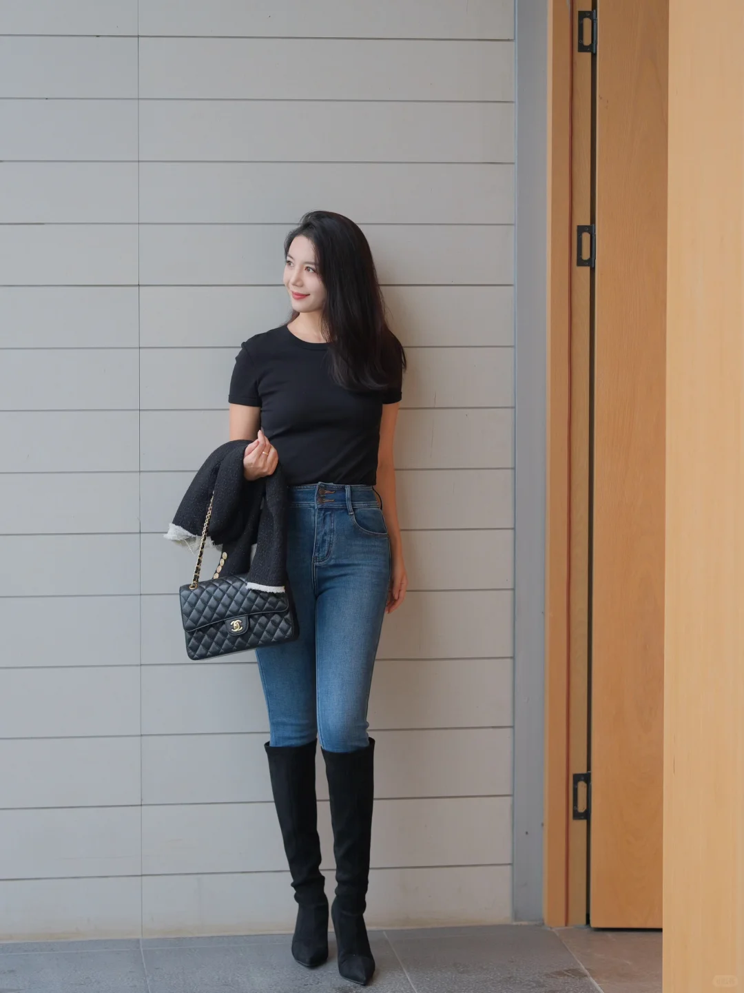 168cm52kg小脚裤➕长靴yyds