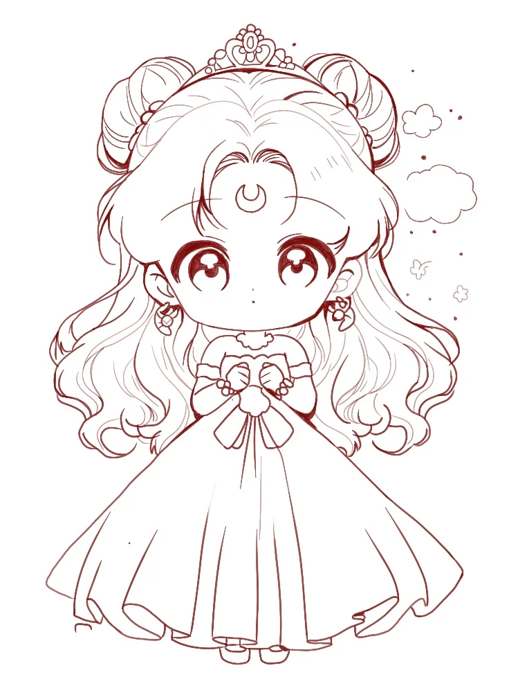 挑战线稿练习100次,之第4次打卡成功🏆