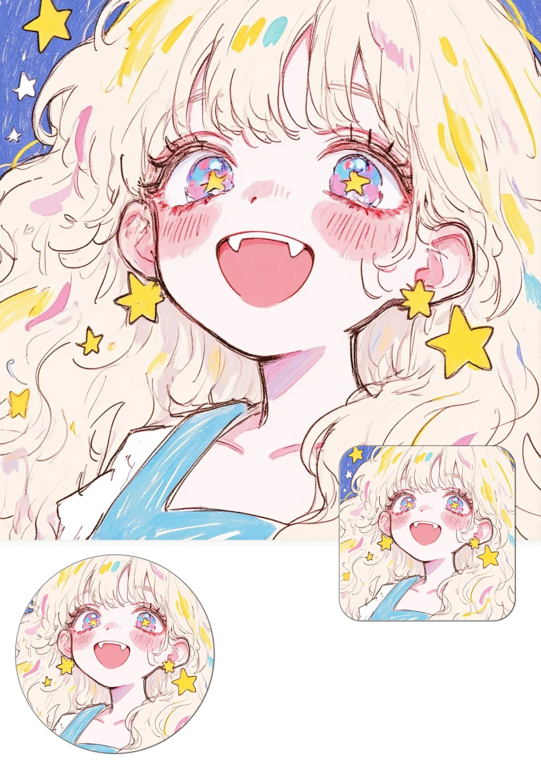 卡通女生头像|今天是甜妹,甜甜的很安心!