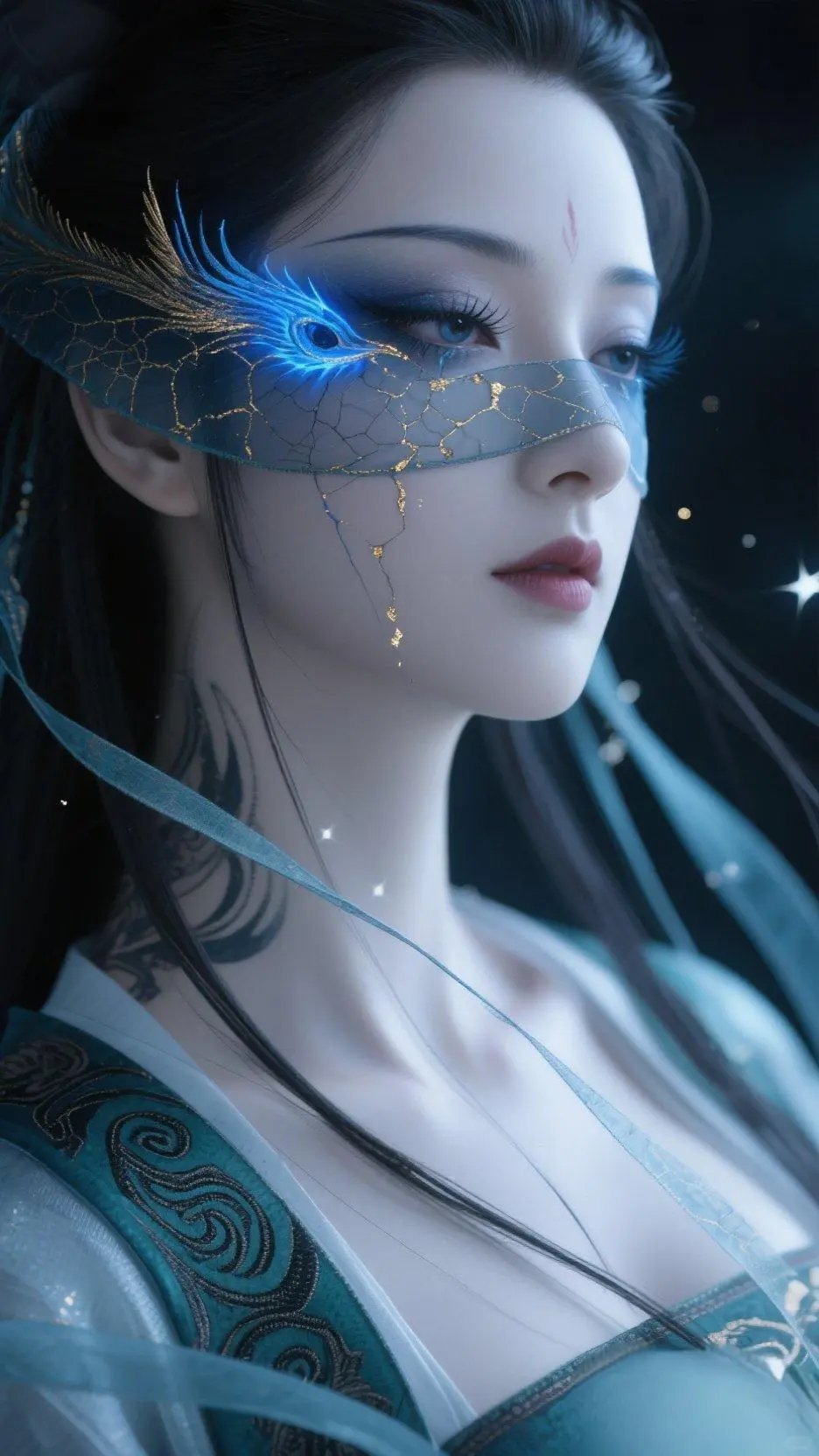 AI古风美女,美得挪不开眼~