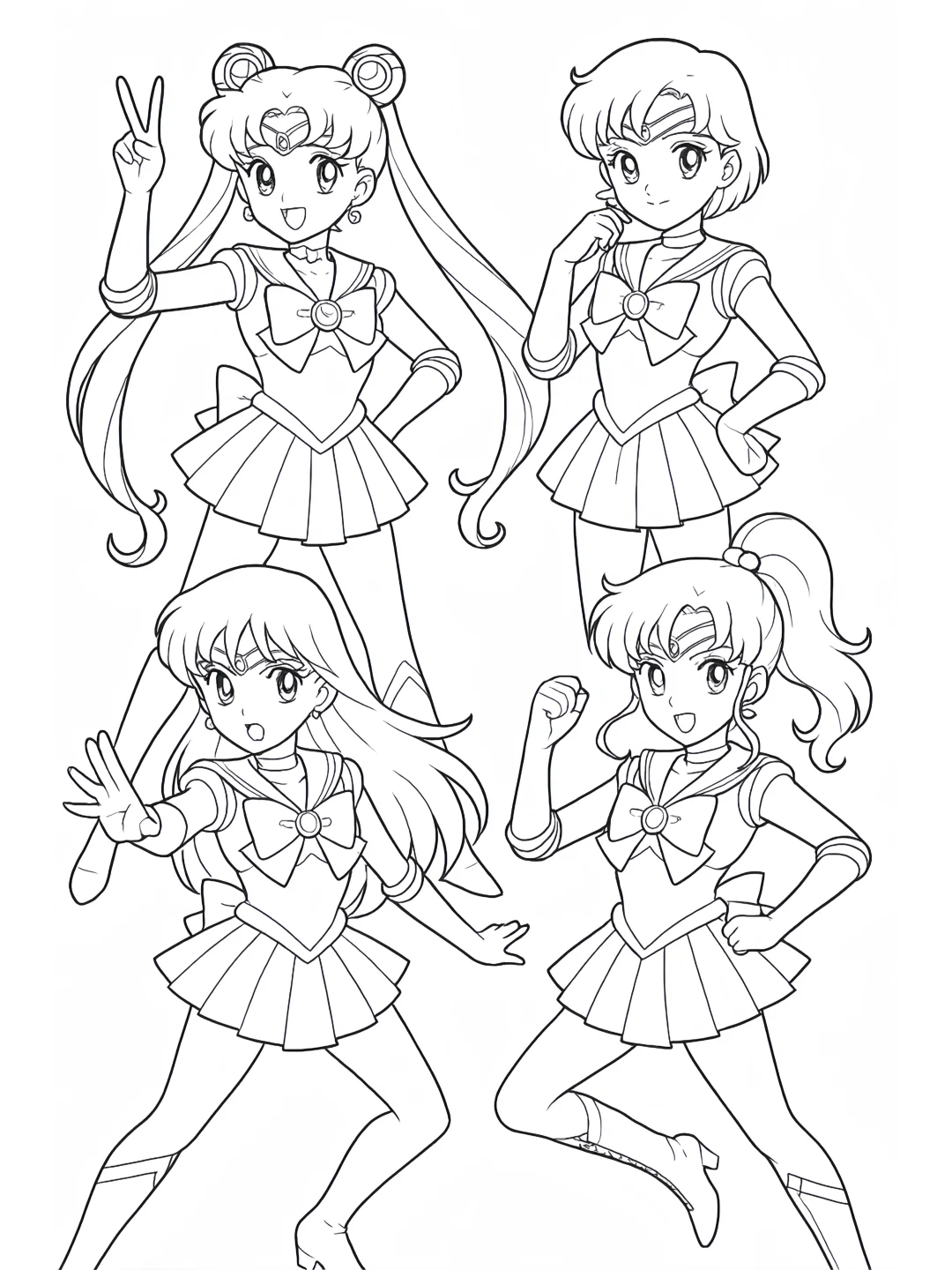 一起来画简笔画-美少女战士