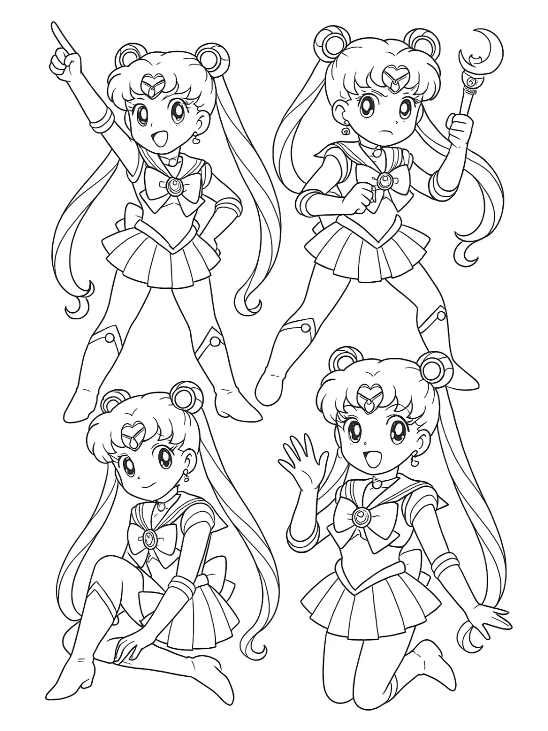 一起来画简笔画-美少女战士