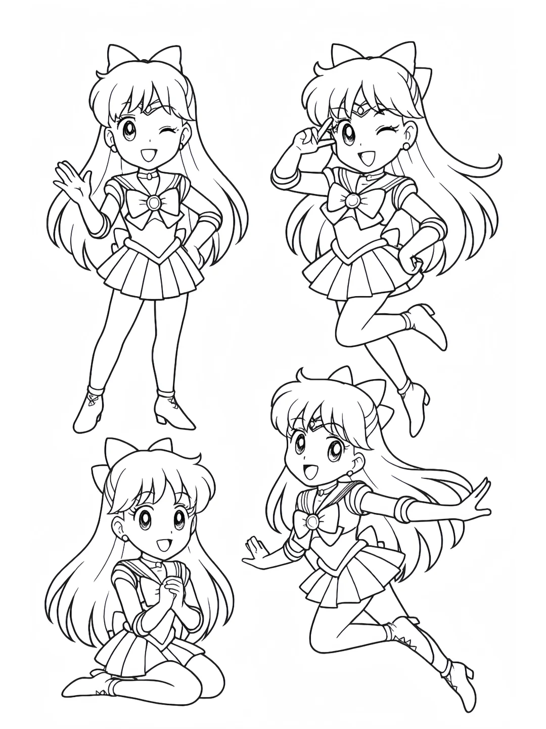 一起来画简笔画-美少女战士