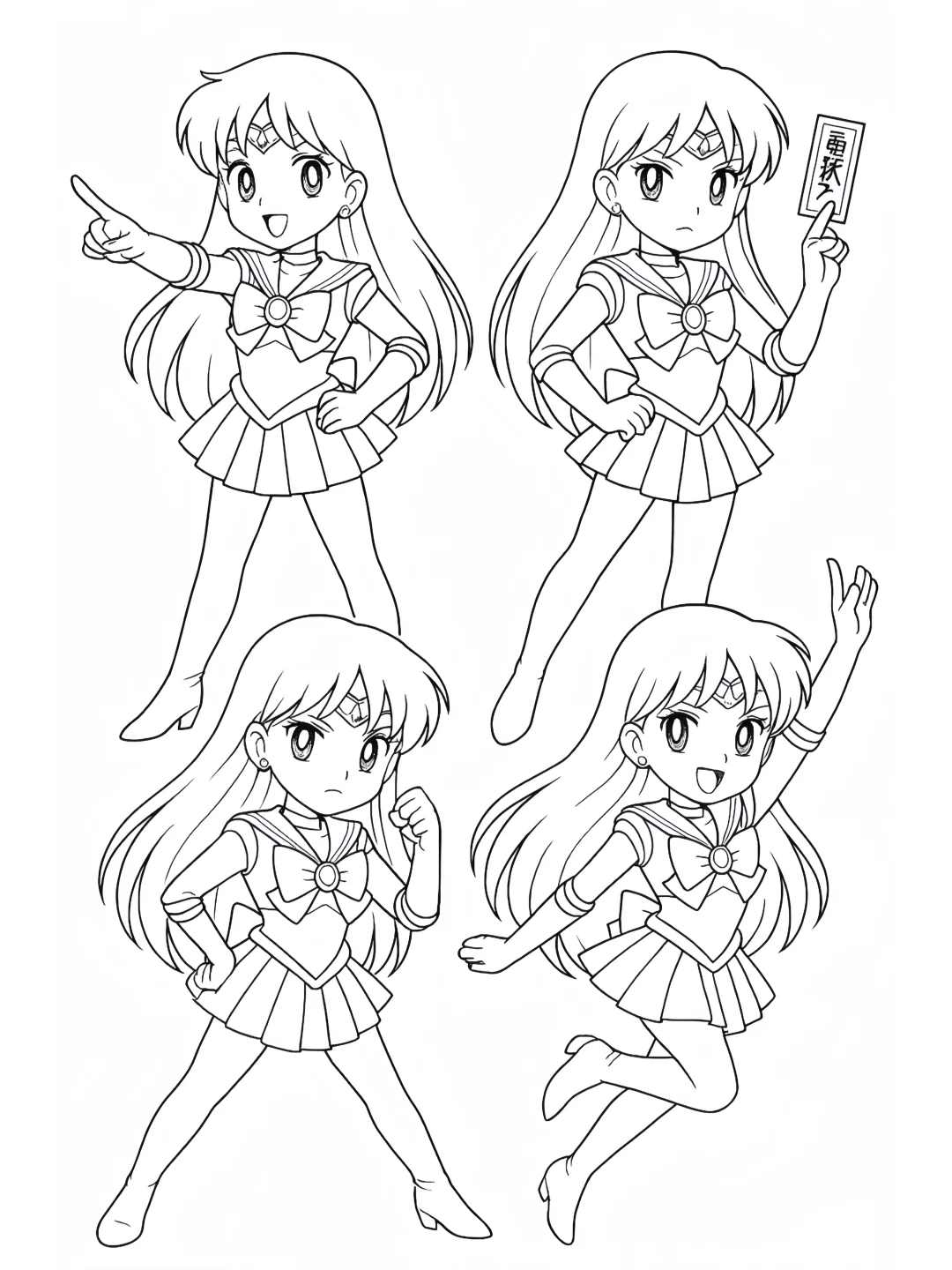 一起来画简笔画-美少女战士