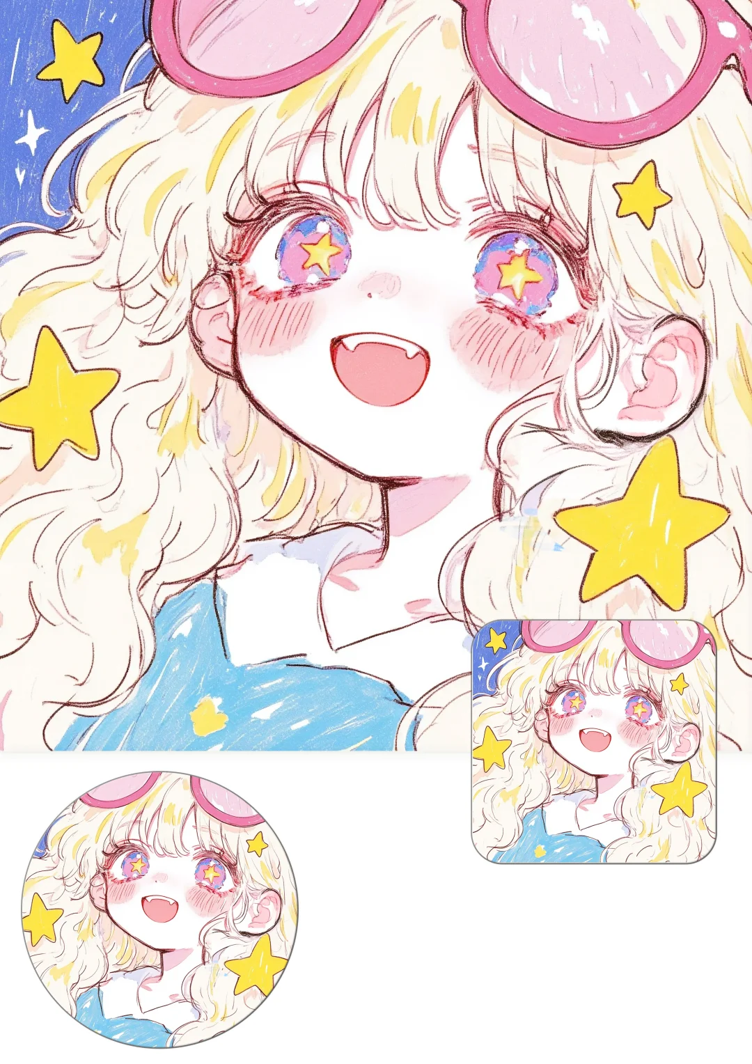 卡通女生头像|今天是甜妹,甜甜的很安心!