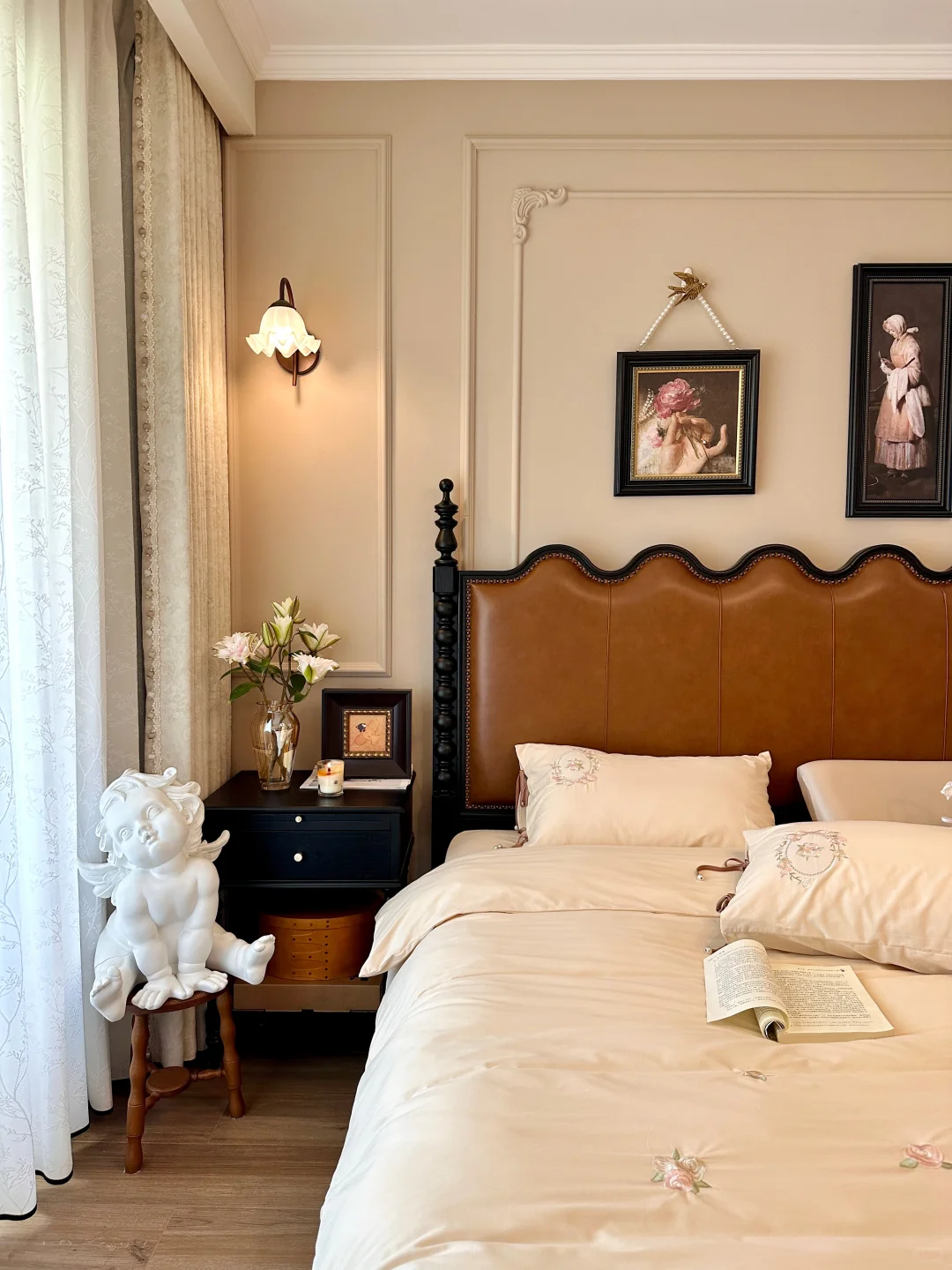 窗帘搭配思路✨法式复古风卧室氛围感拉满