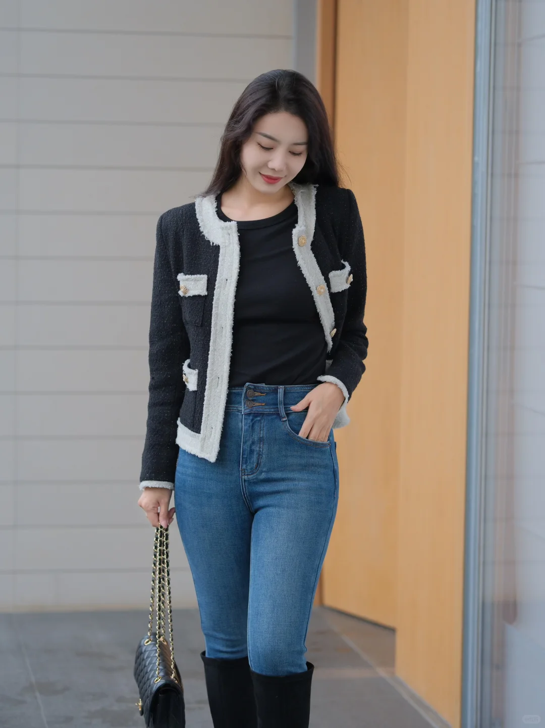 168cm52kg小脚裤➕长靴yyds