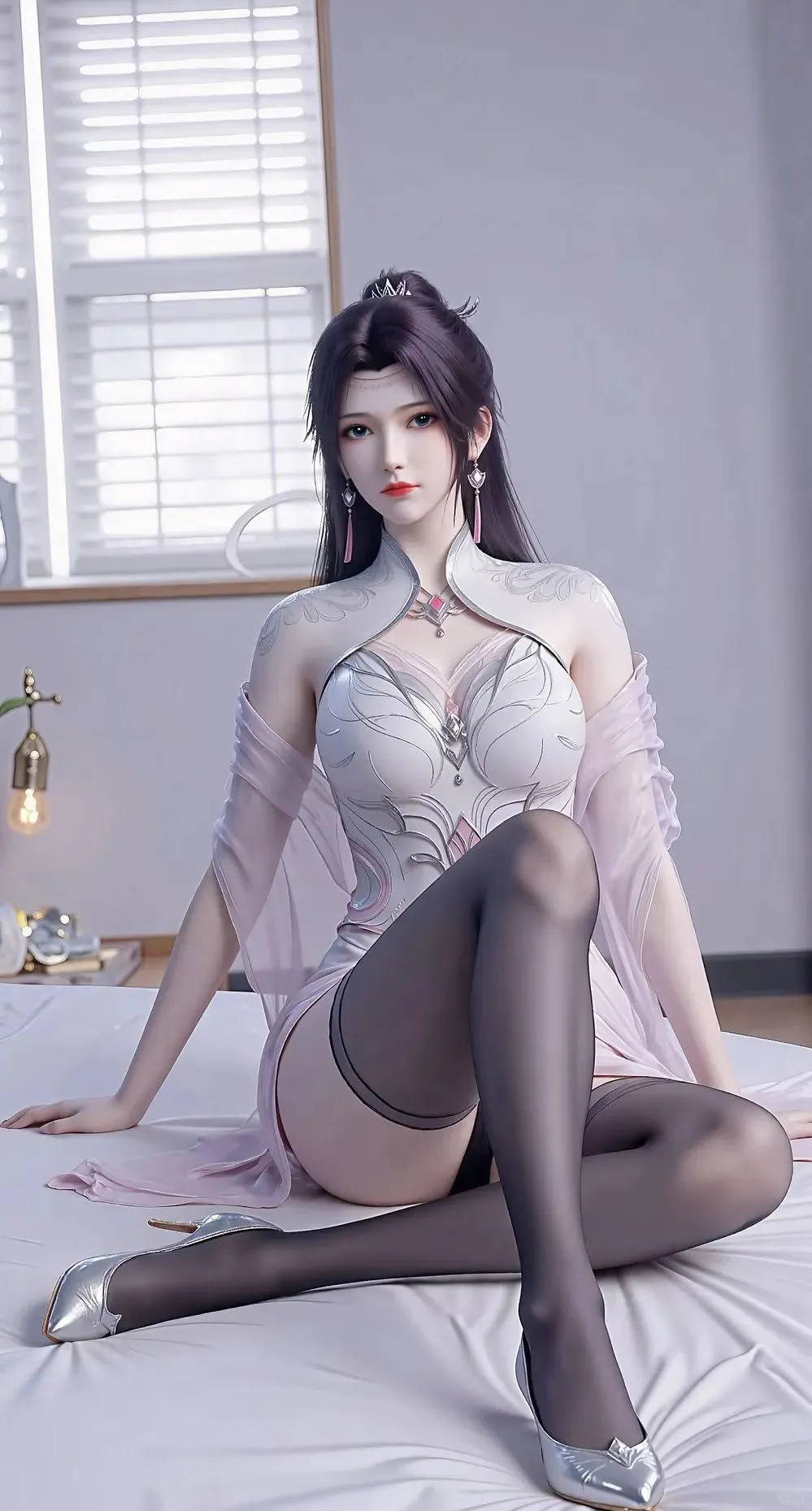 云韵:青丝飘逸,意韵悠扬。