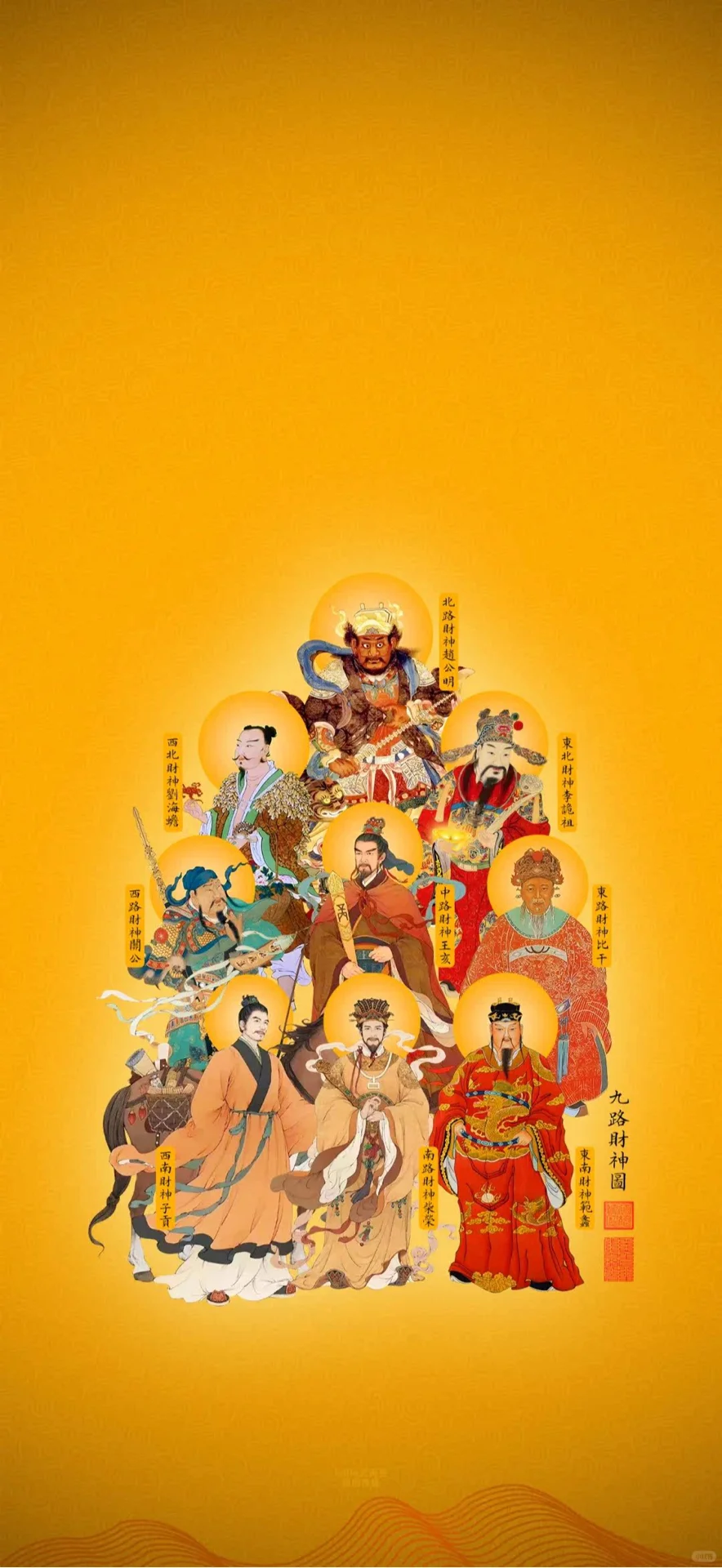 初五迎财神,分享一些收集的招财壁纸