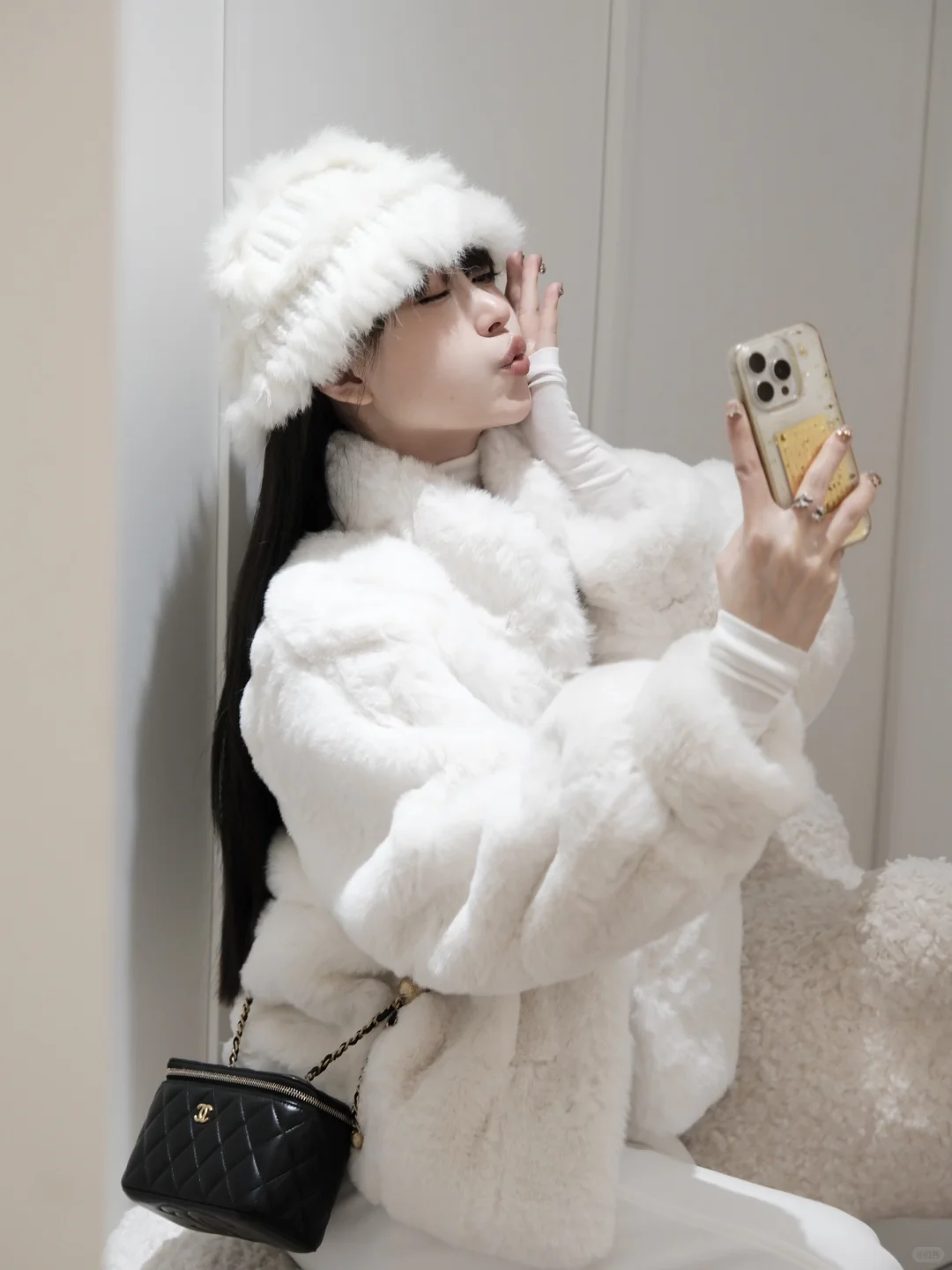 冬日里的一抹粉🌸去雪地穿哪套？