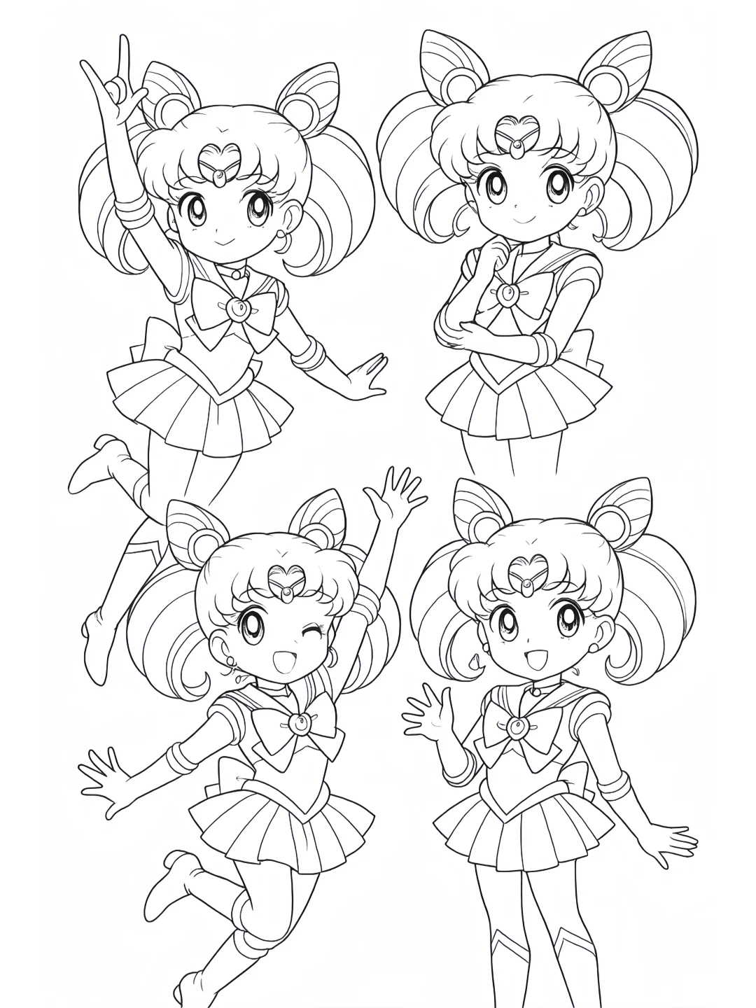 一起来画简笔画-美少女战士