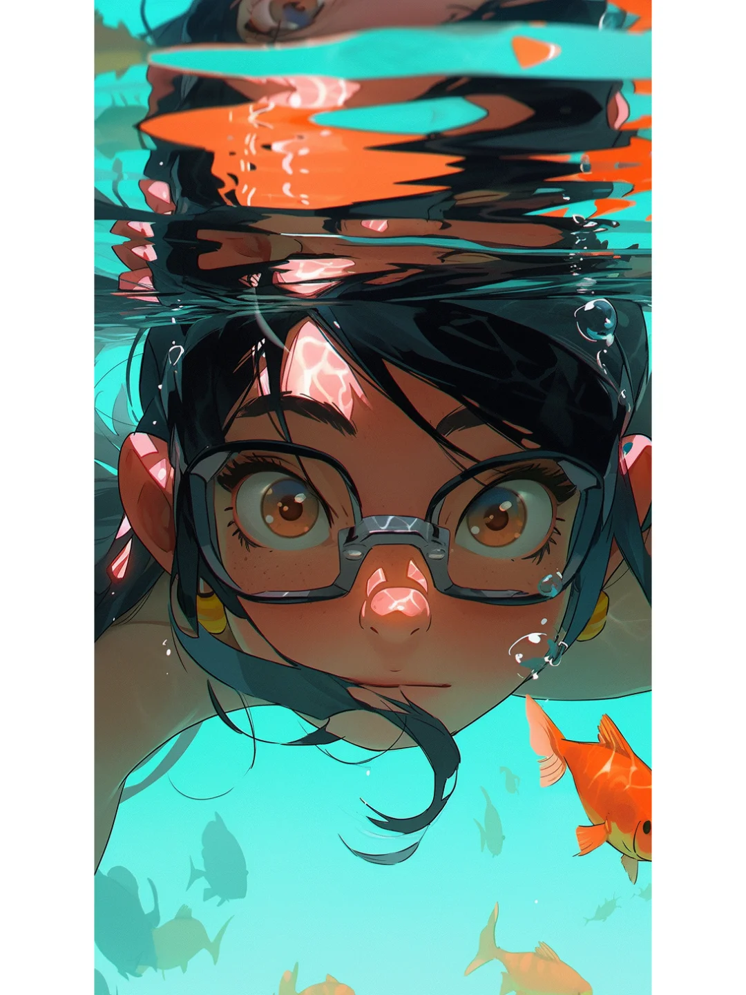 水下少女||夏天就应该用它当壁纸